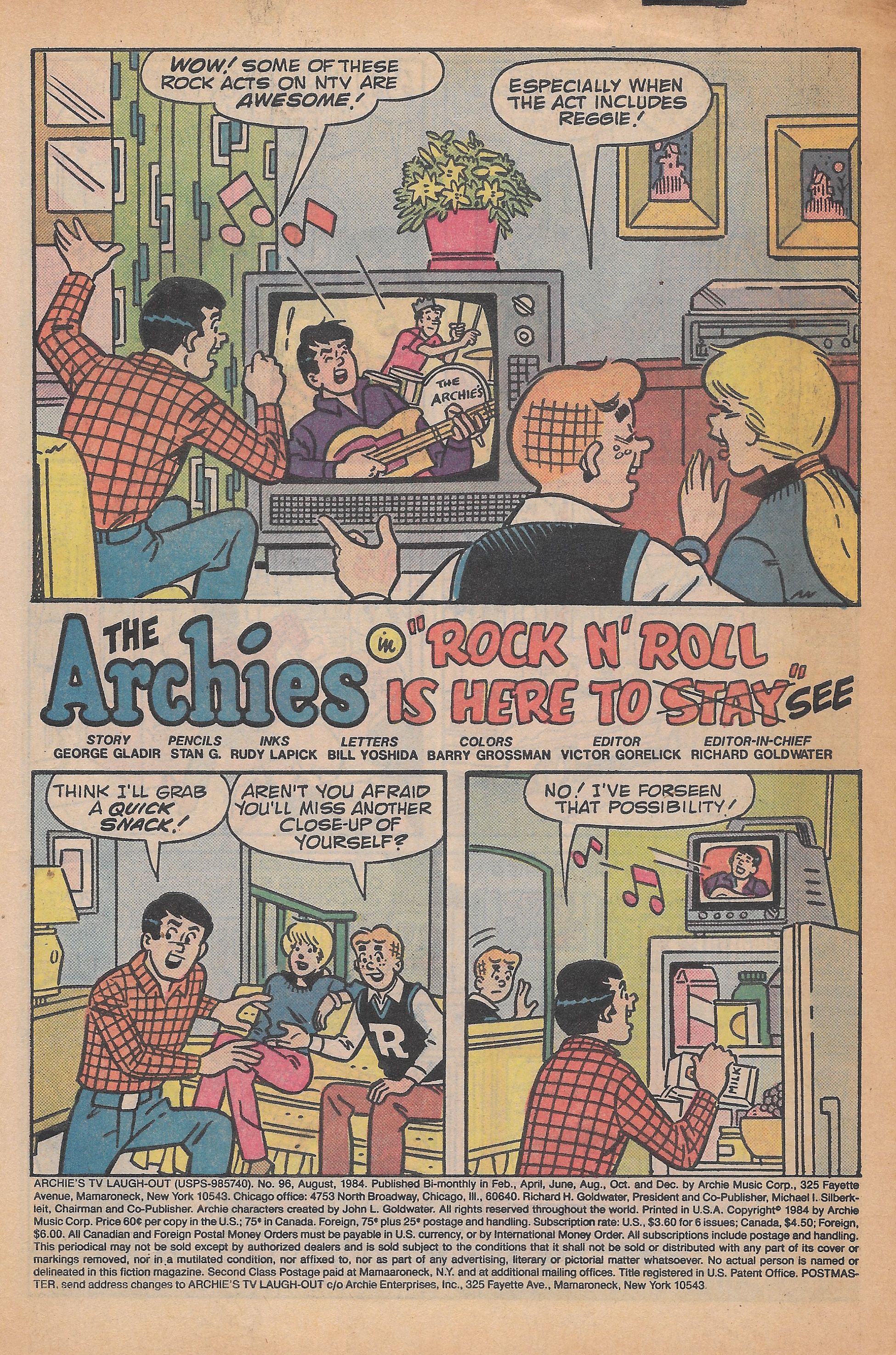 Read online Archie's TV Laugh-Out comic -  Issue #96 - 3