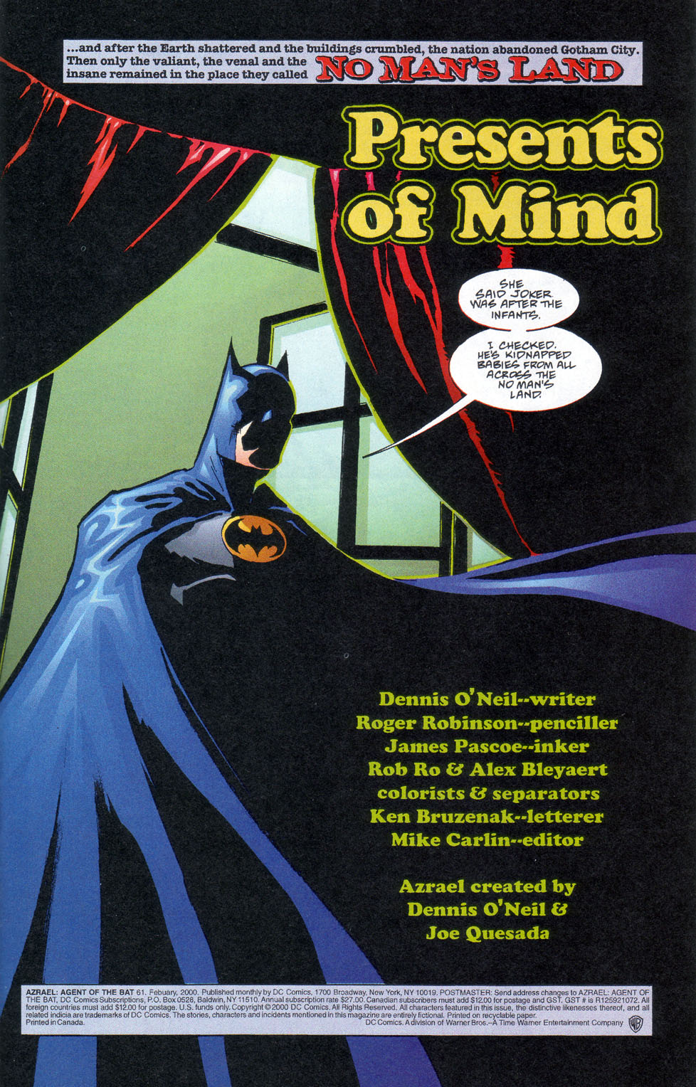 Read online Azrael: Agent of the Bat comic -  Issue #61 - 2