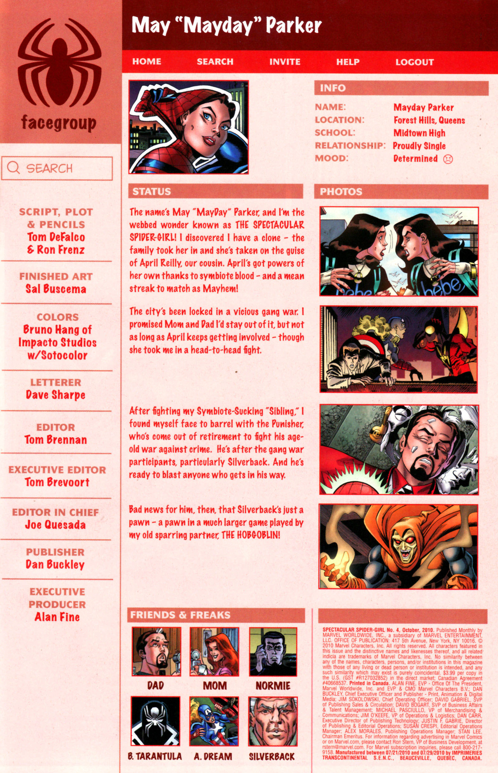 Read online Spectacular Spider-Girl comic -  Issue #4 - 4