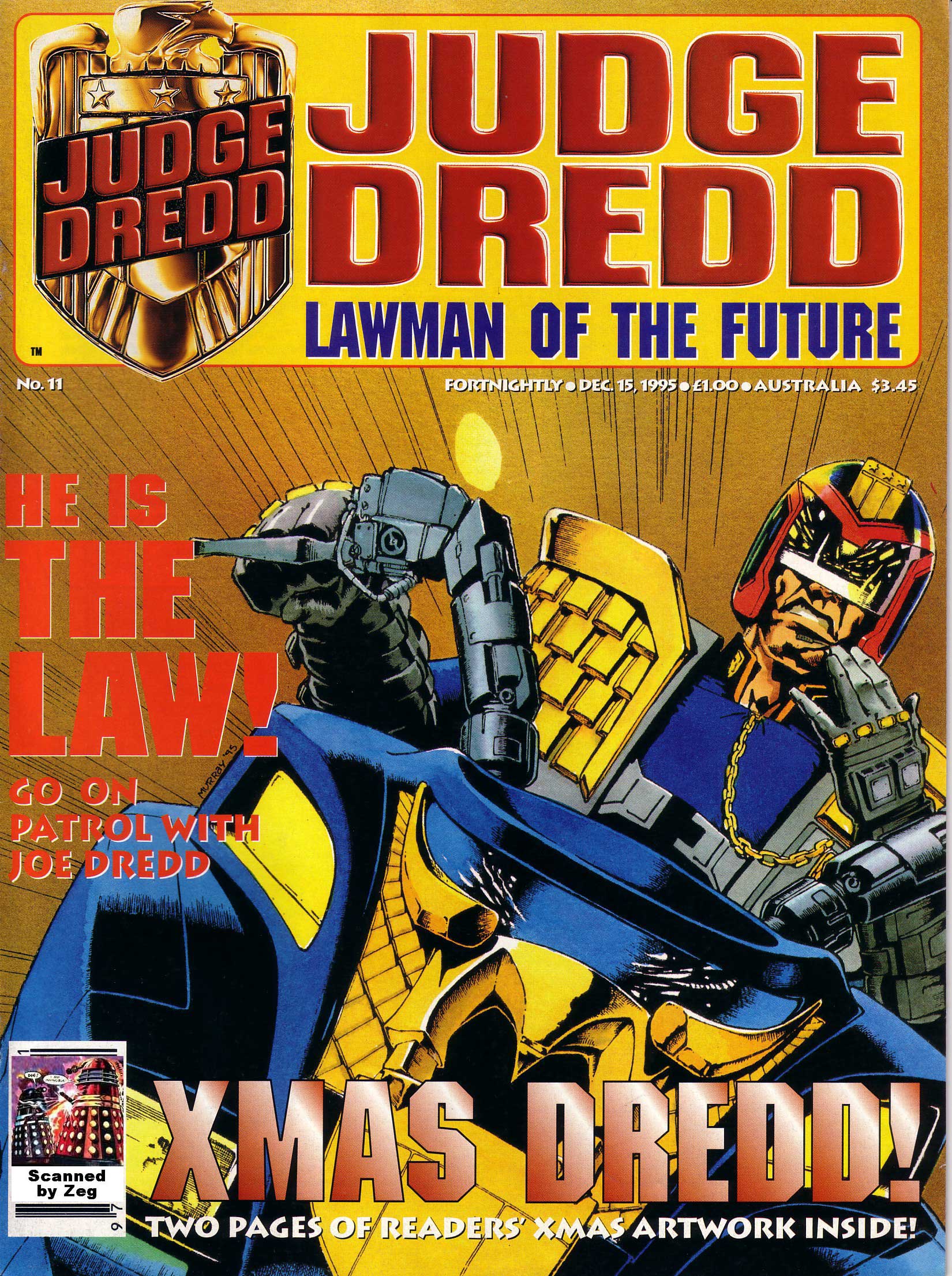 Read online Judge Dredd Lawman of the Future comic -  Issue #11 - 1