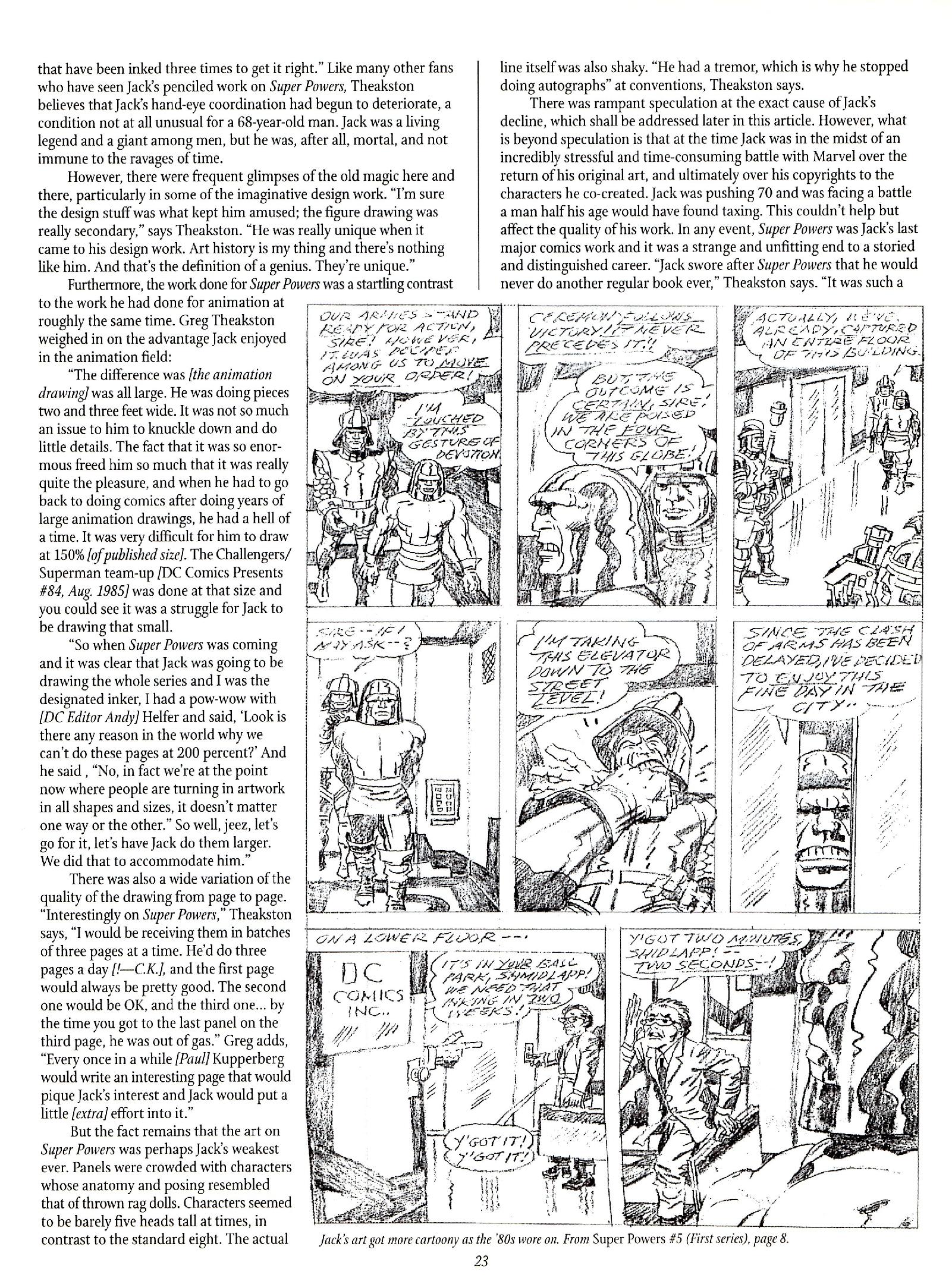 Read online The Jack Kirby Collector comic -  Issue #30 - 23