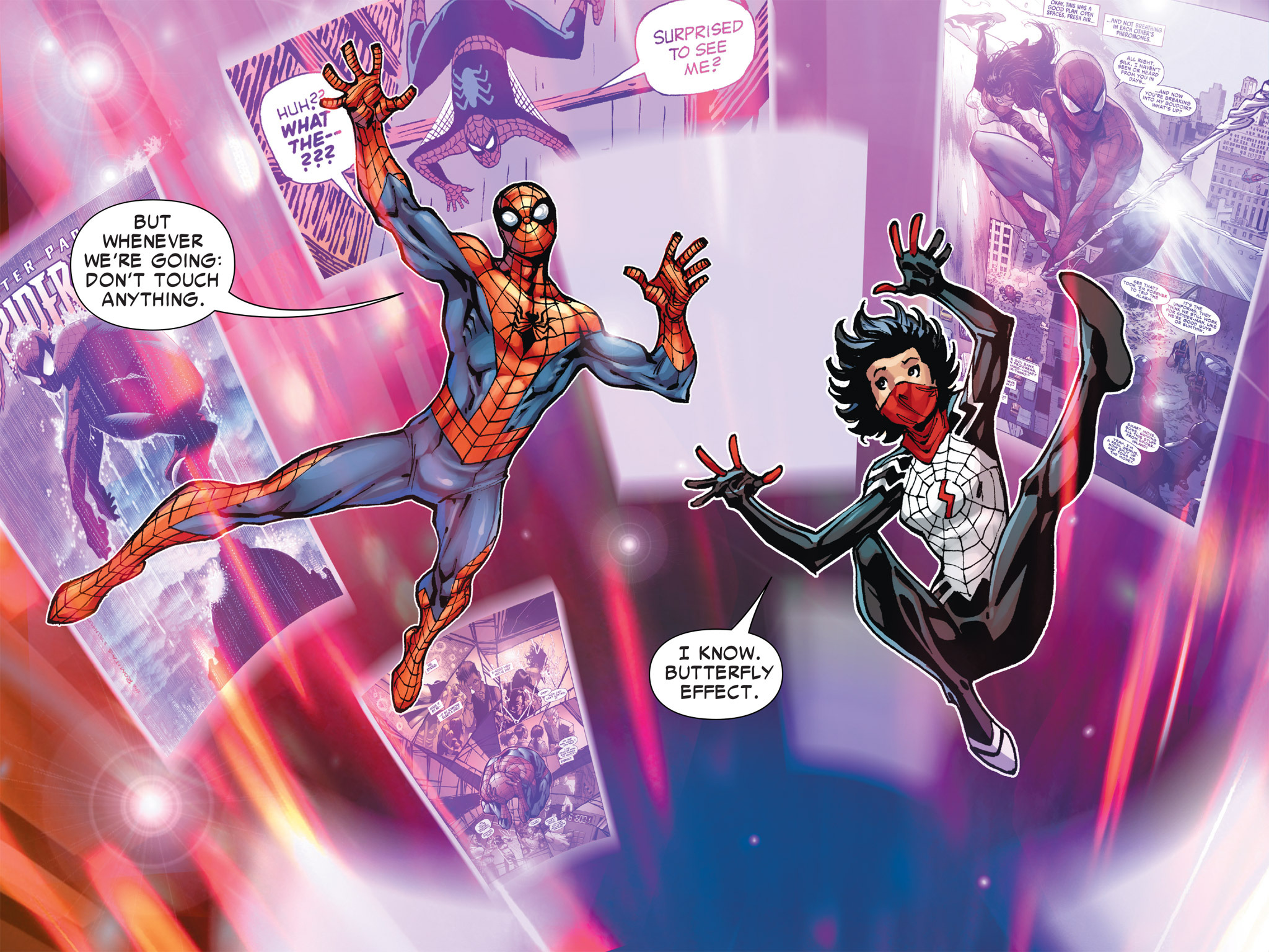 Read online The Amazing Spider-Man & Silk: The Spider(fly) Effect (Infinite Comics) comic -  Issue #1 - 42