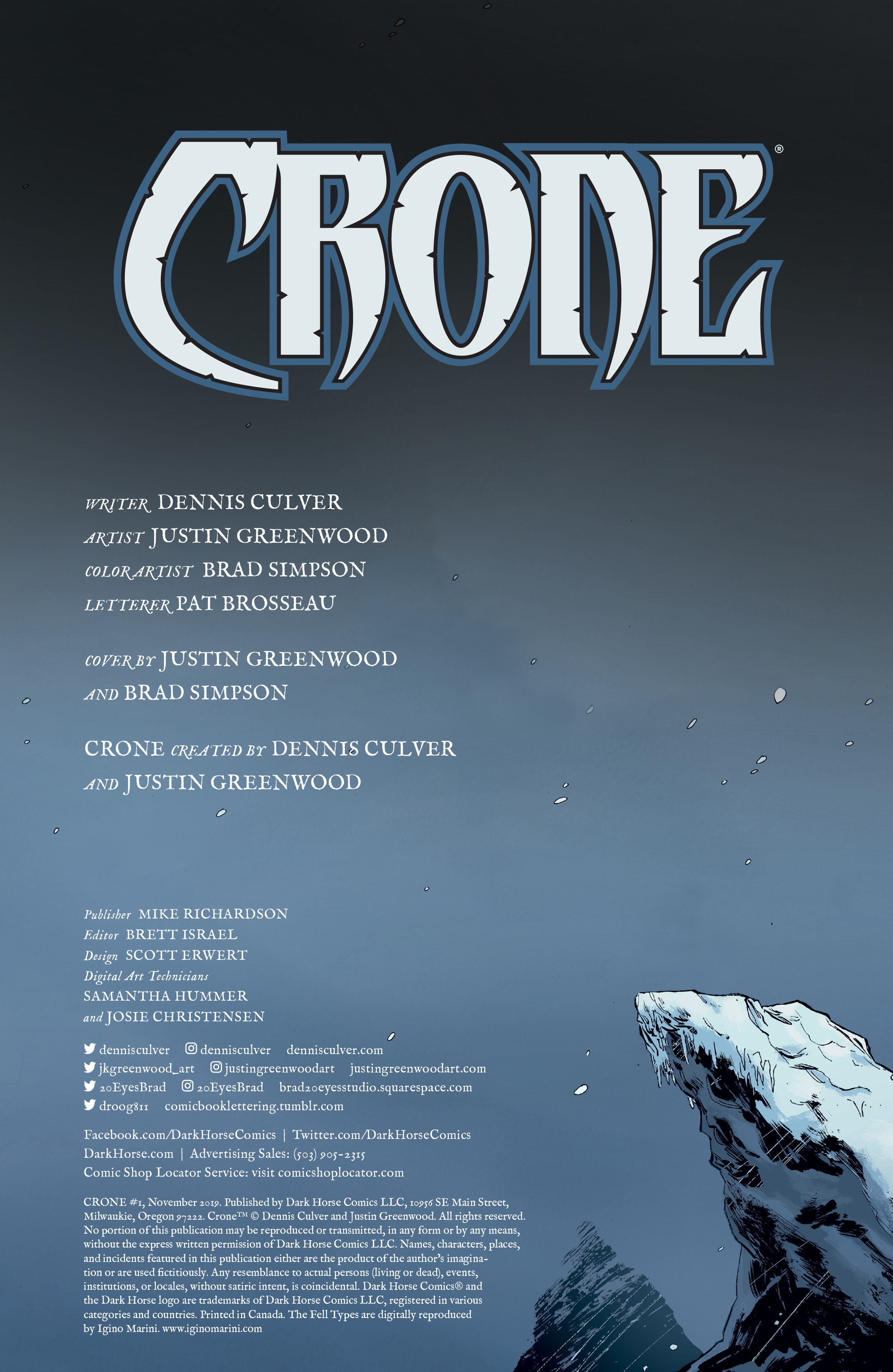 Read online Crone comic -  Issue #1 - 2