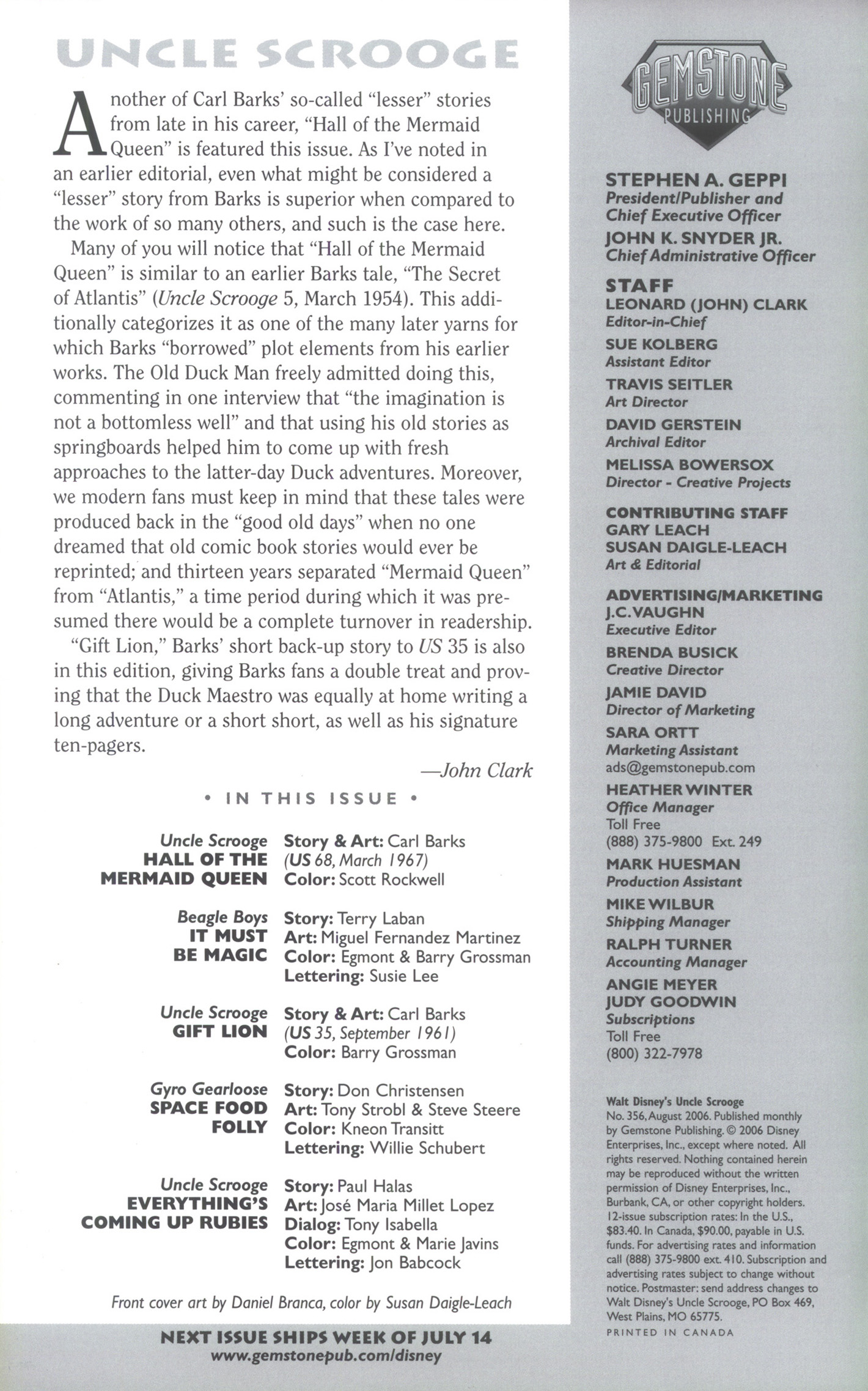 Read online Uncle Scrooge (1953) comic -  Issue #356 - 2