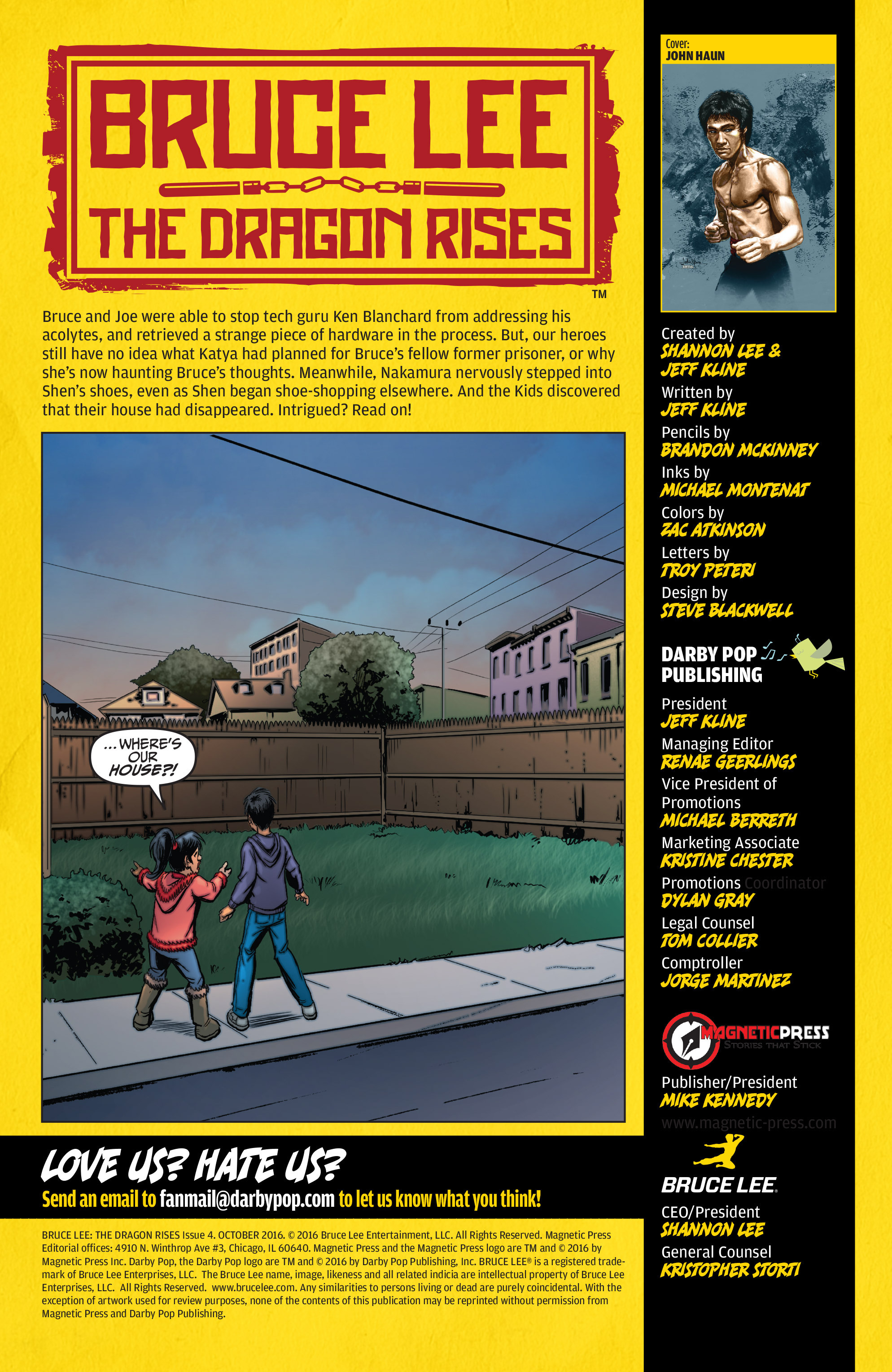 Read online Bruce Lee: The Dragon Rises comic -  Issue #4 - 2