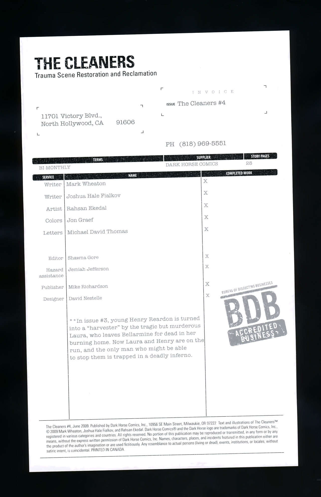 Read online The Cleaners comic -  Issue #4 - 2