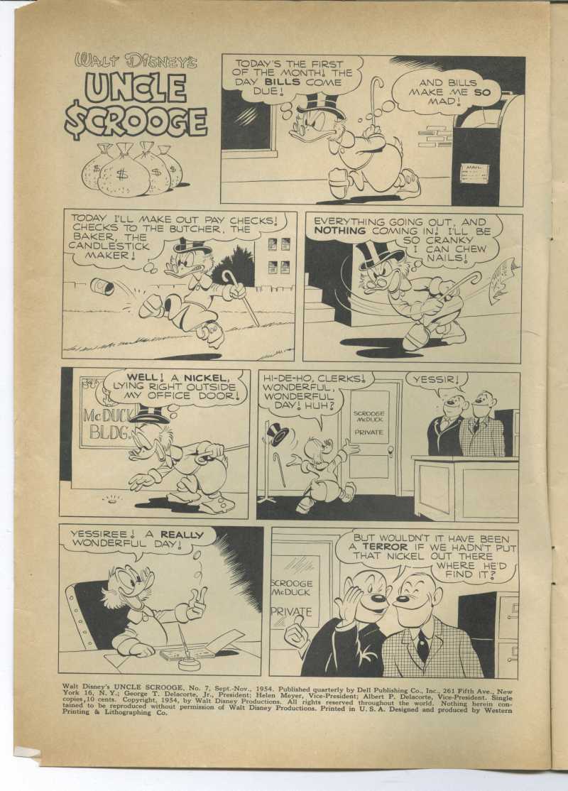 Read online Uncle Scrooge (1953) comic -  Issue #7 - 2