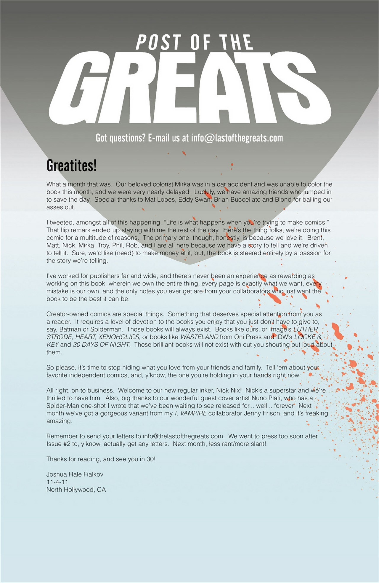 Read online The Last of the Greats comic -  Issue #3 - 22