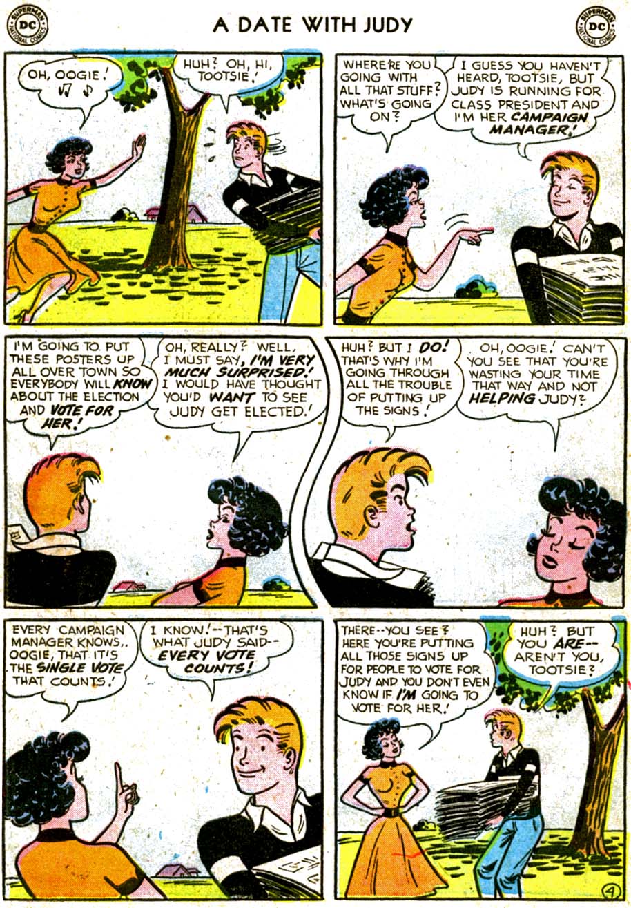 Read online A Date with Judy comic -  Issue #58 - 6