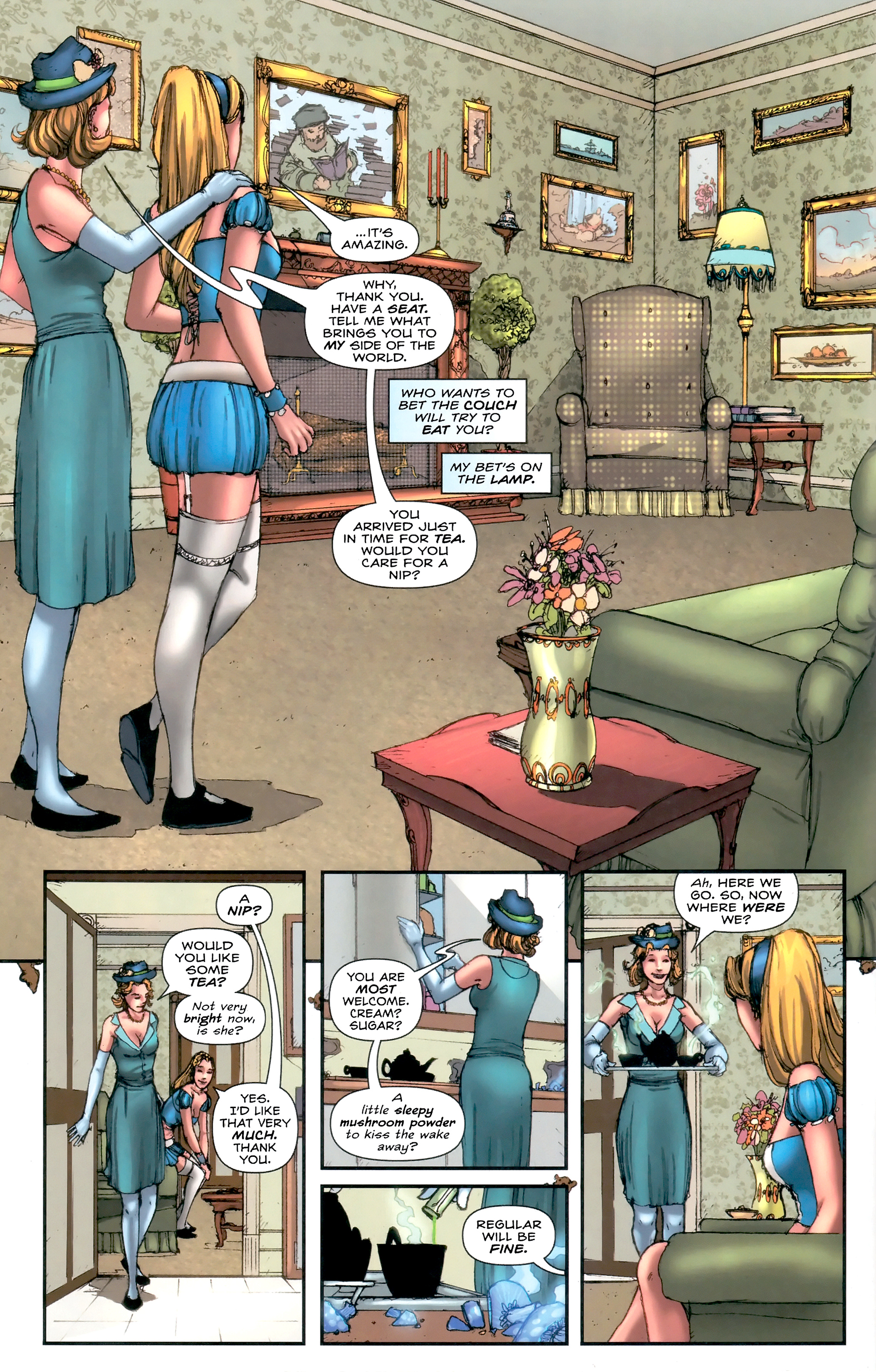 Read online Grimm Fairy Tales presents Alice in Wonderland comic -  Issue #3 - 8