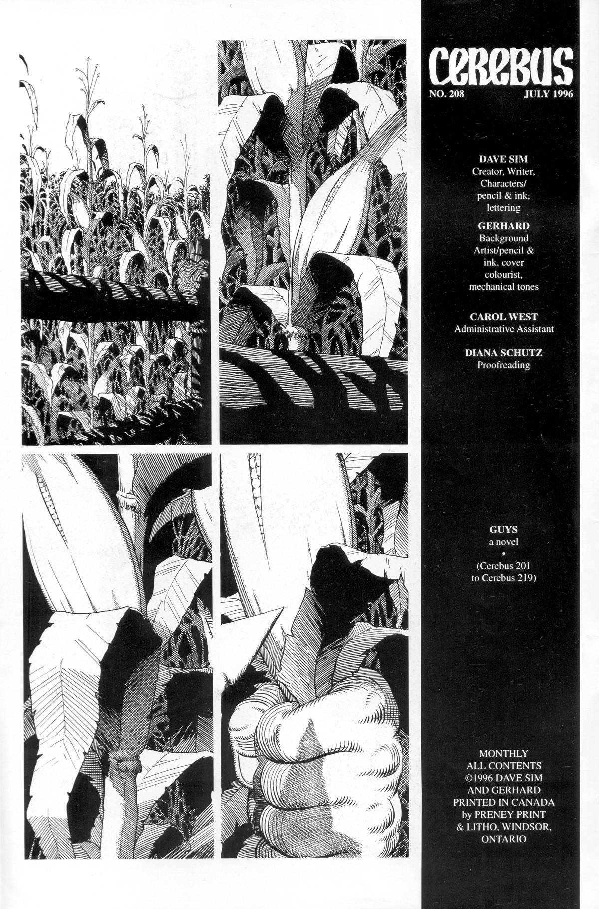 Read online Cerebus comic -  Issue #208 - 2