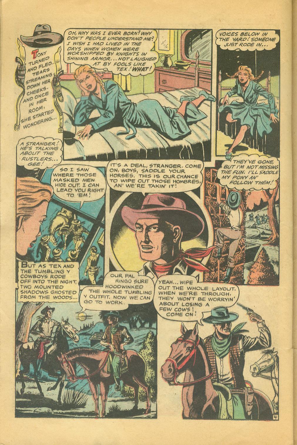 Read online Cowgirl Romances (1950) comic -  Issue #2 - 35