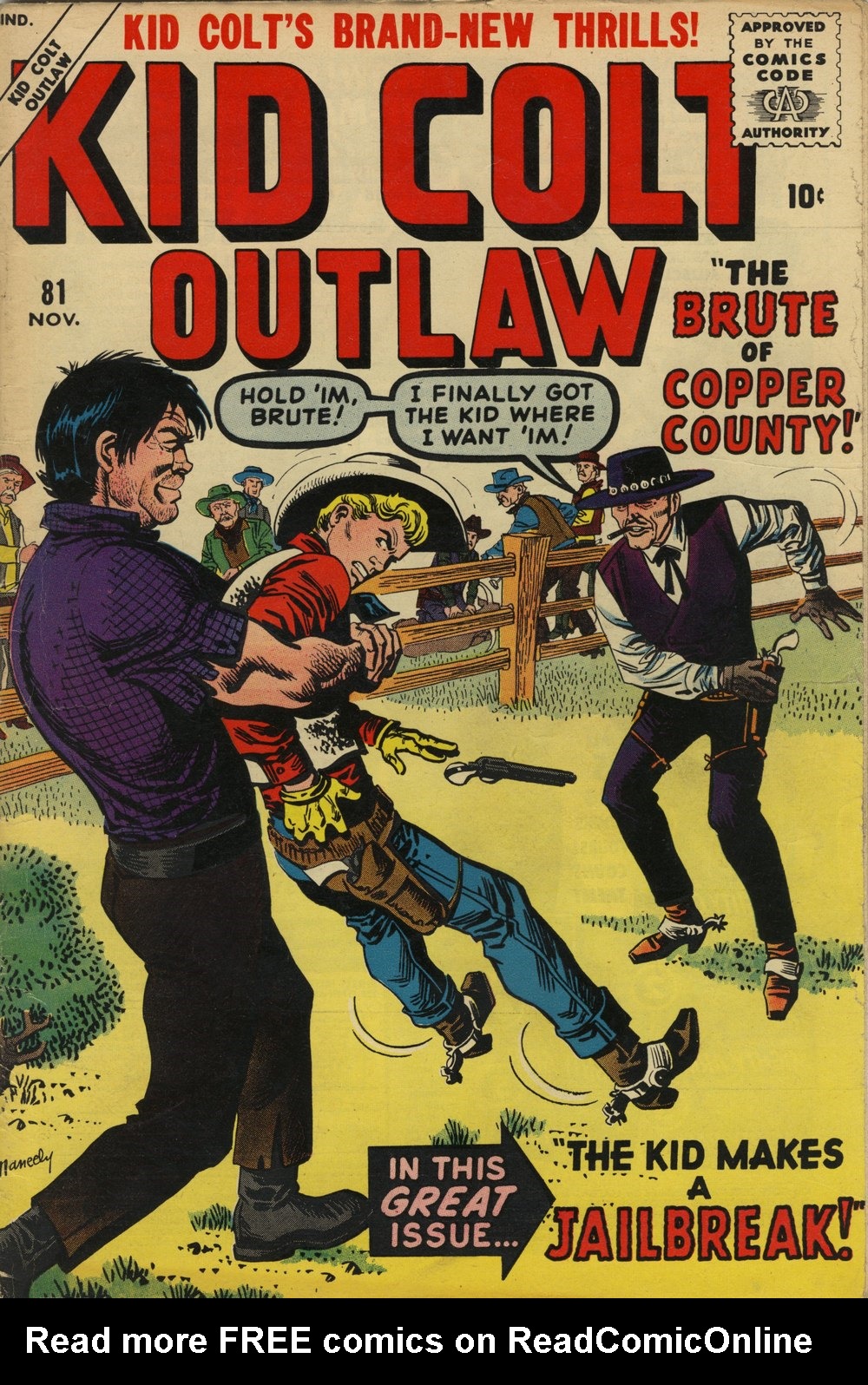 Read online Kid Colt Outlaw comic -  Issue #81 - 1