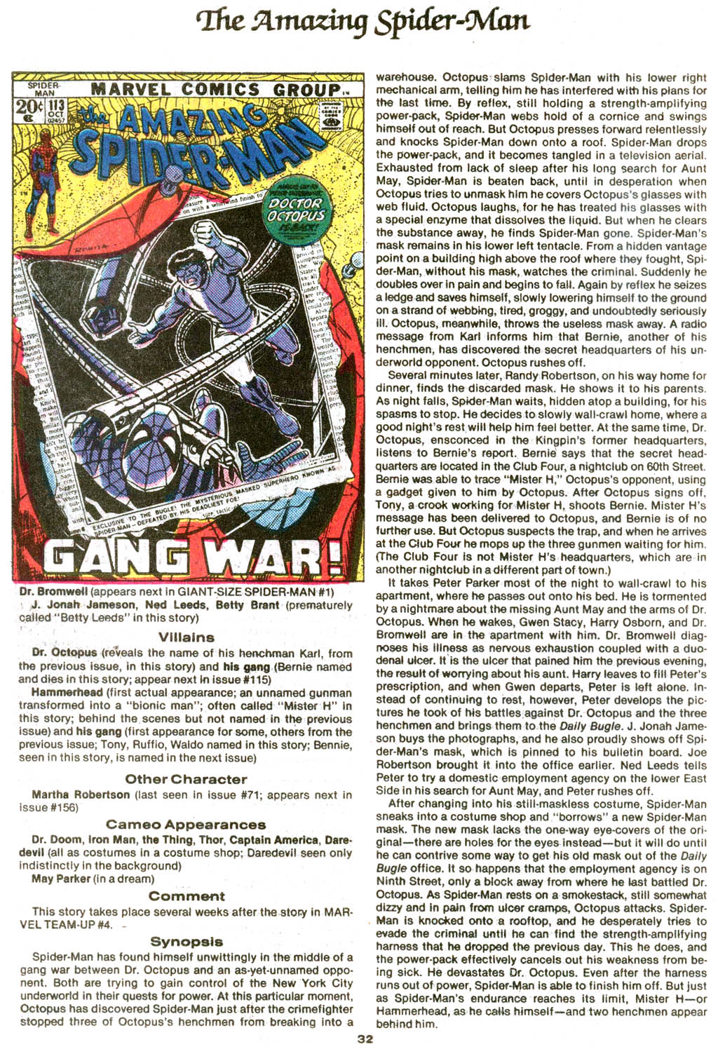 Read online The Official Marvel Index to The Amazing Spider-Man comic -  Issue #4 - 34