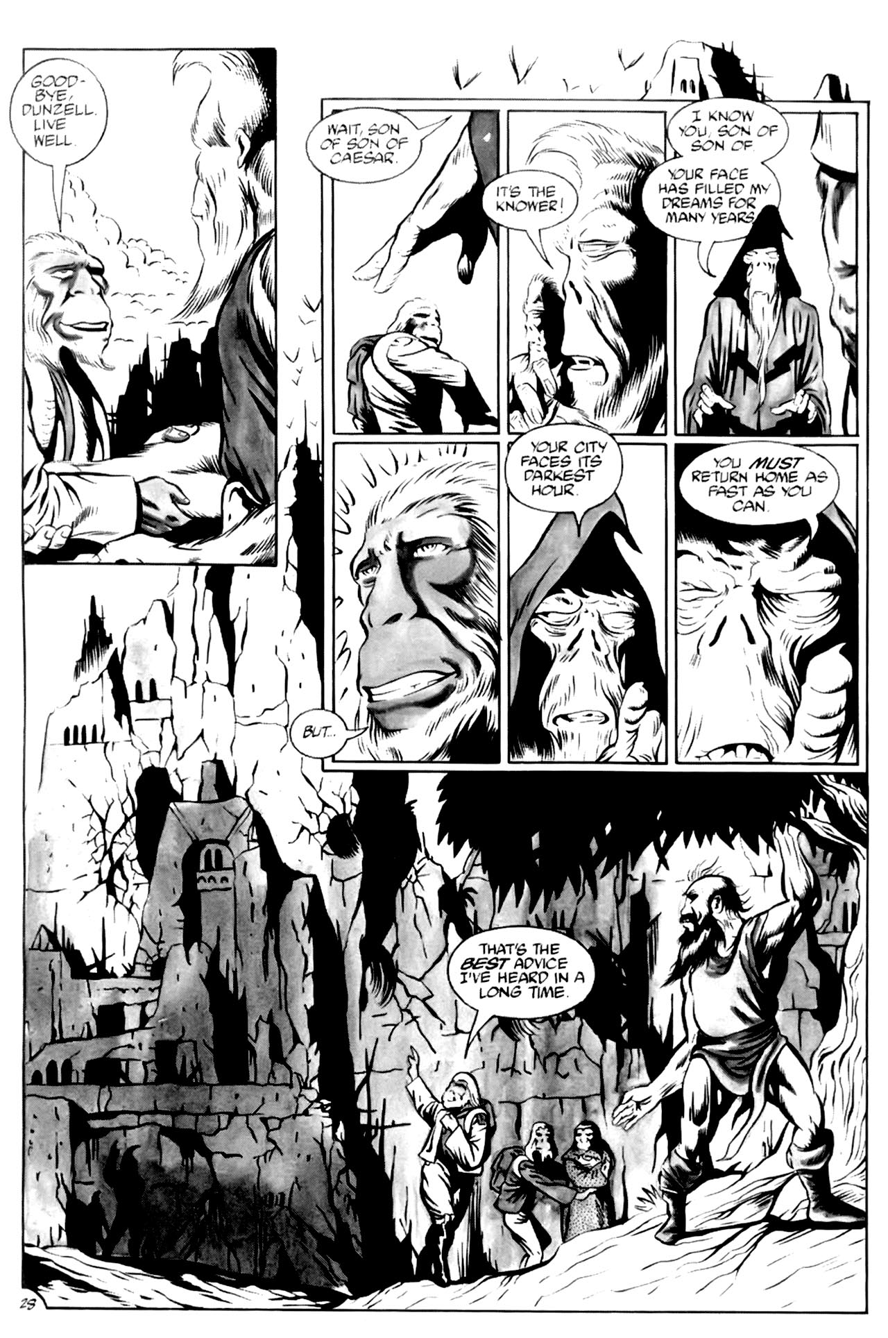 Read online Planet of the Apes (1990) comic -  Issue #2 - 30