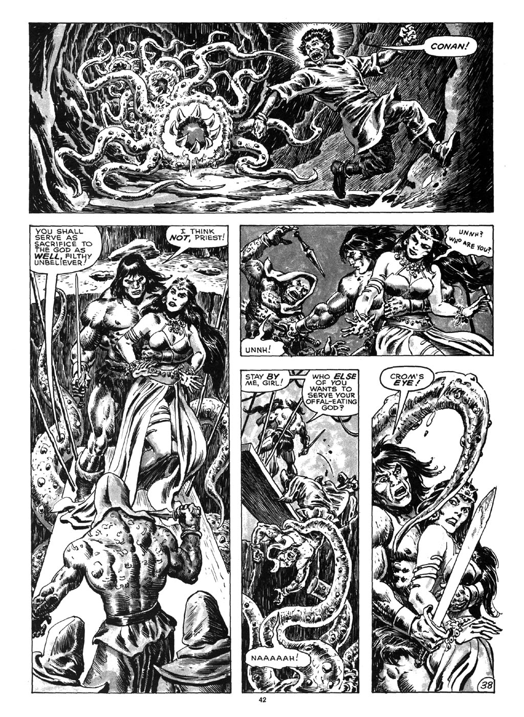 Read online The Savage Sword Of Conan comic -  Issue #164 - 40