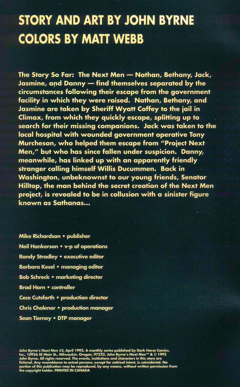 Read online John Byrne's Next Men (1992) comic -  Issue #3 - 2