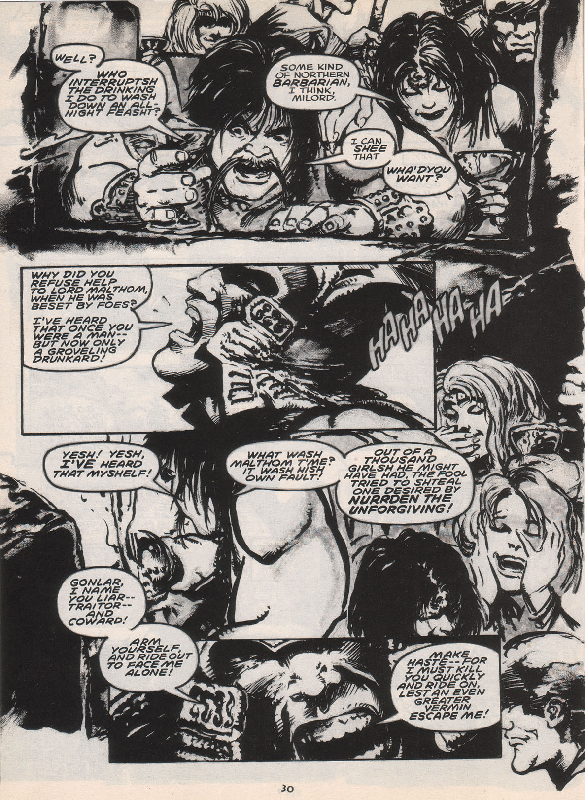 Read online The Savage Sword Of Conan comic -  Issue #222 - 31