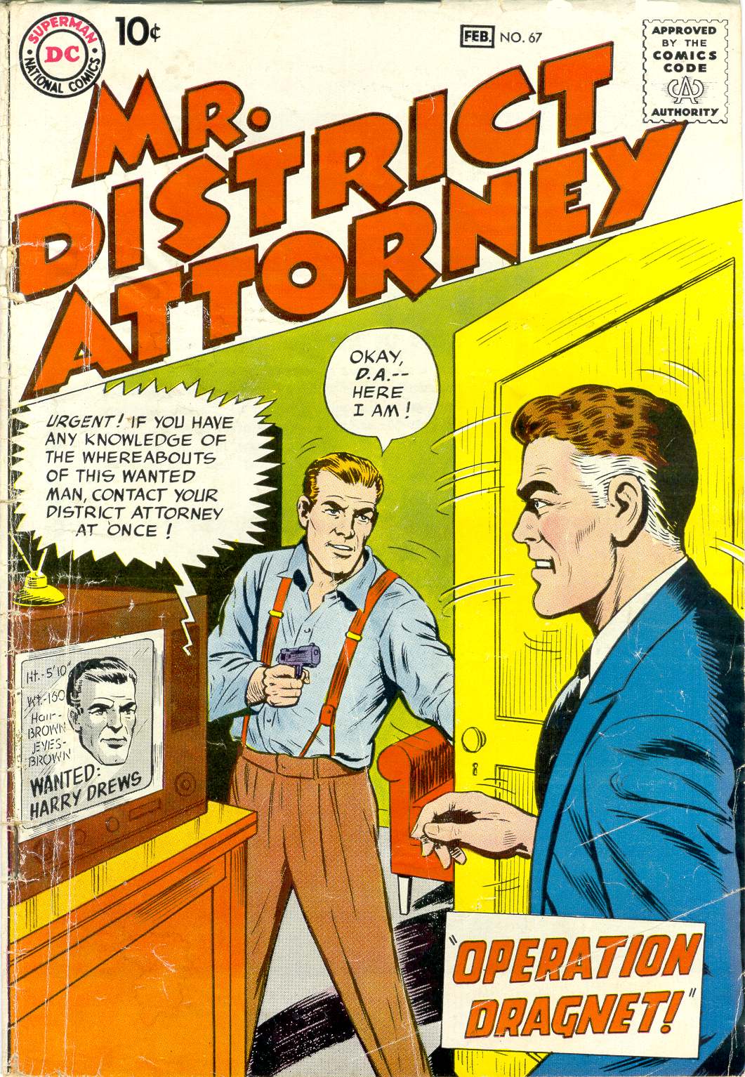 Read online Mr. District Attorney comic -  Issue #67 - 1