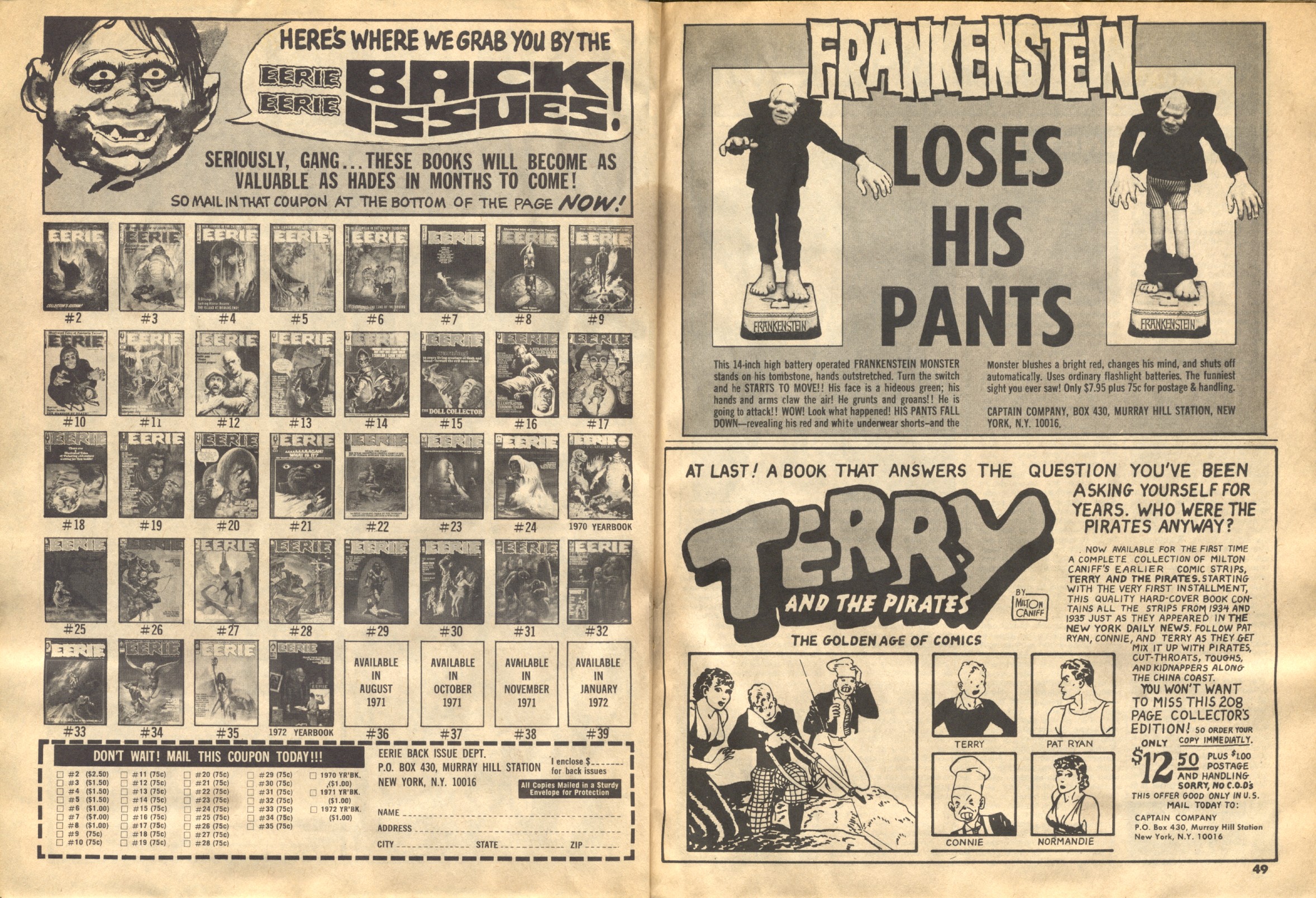 Read online Creepy (1964) comic -  Issue #42 - 47