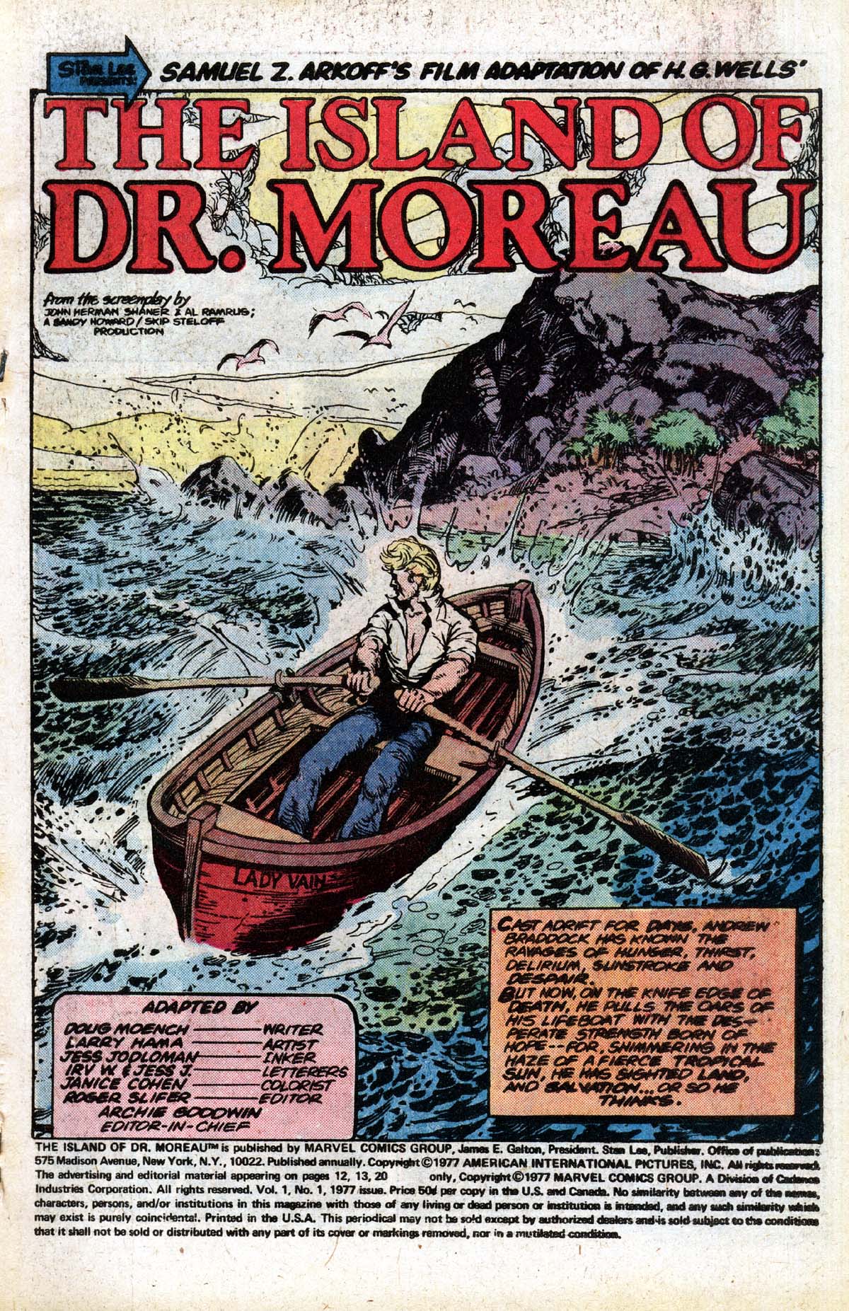 Read online The Island of Dr. Moreau (1977) comic -  Issue # Full - 2