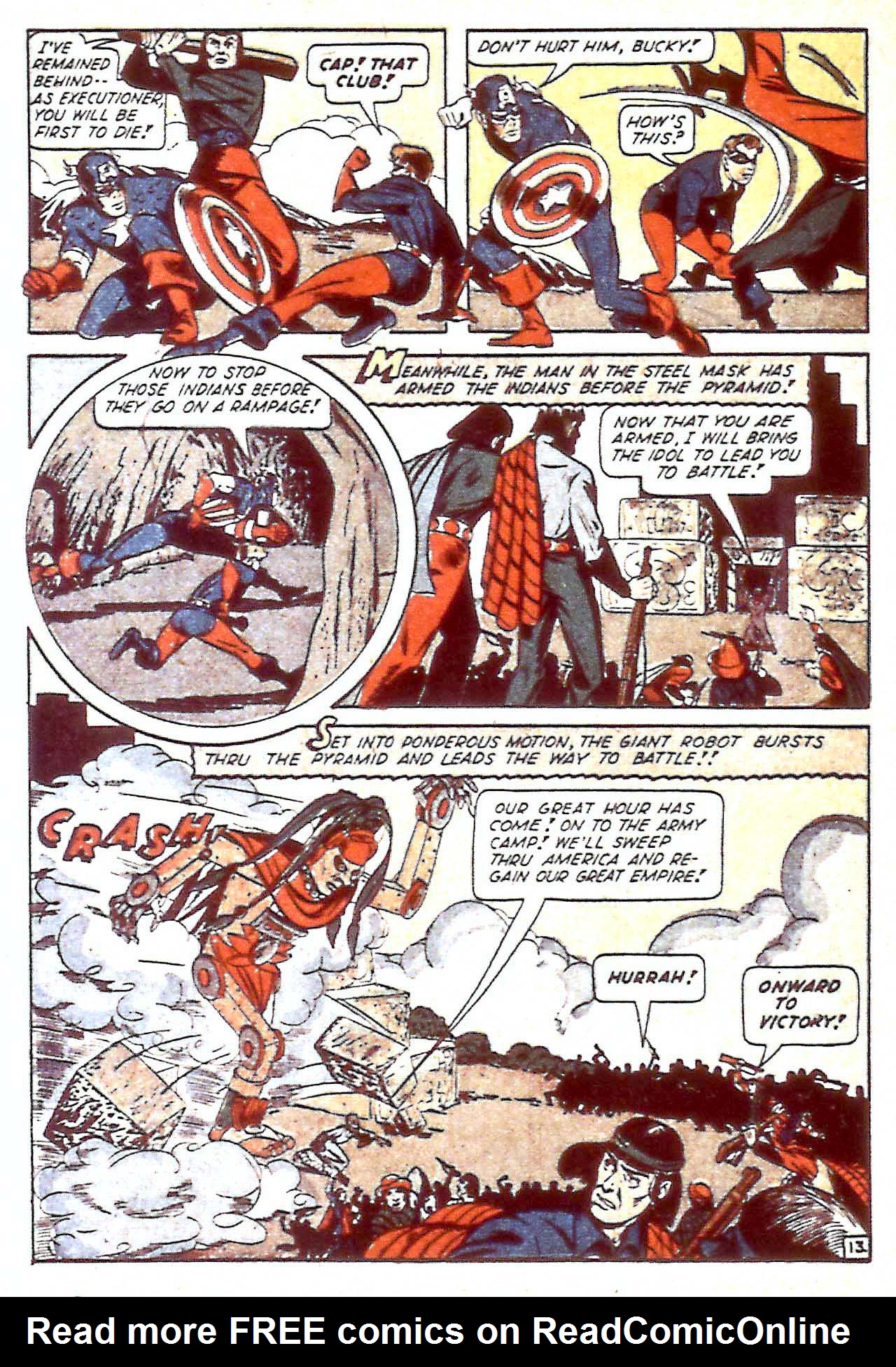 Read online Captain America Comics comic -  Issue #35 - 39