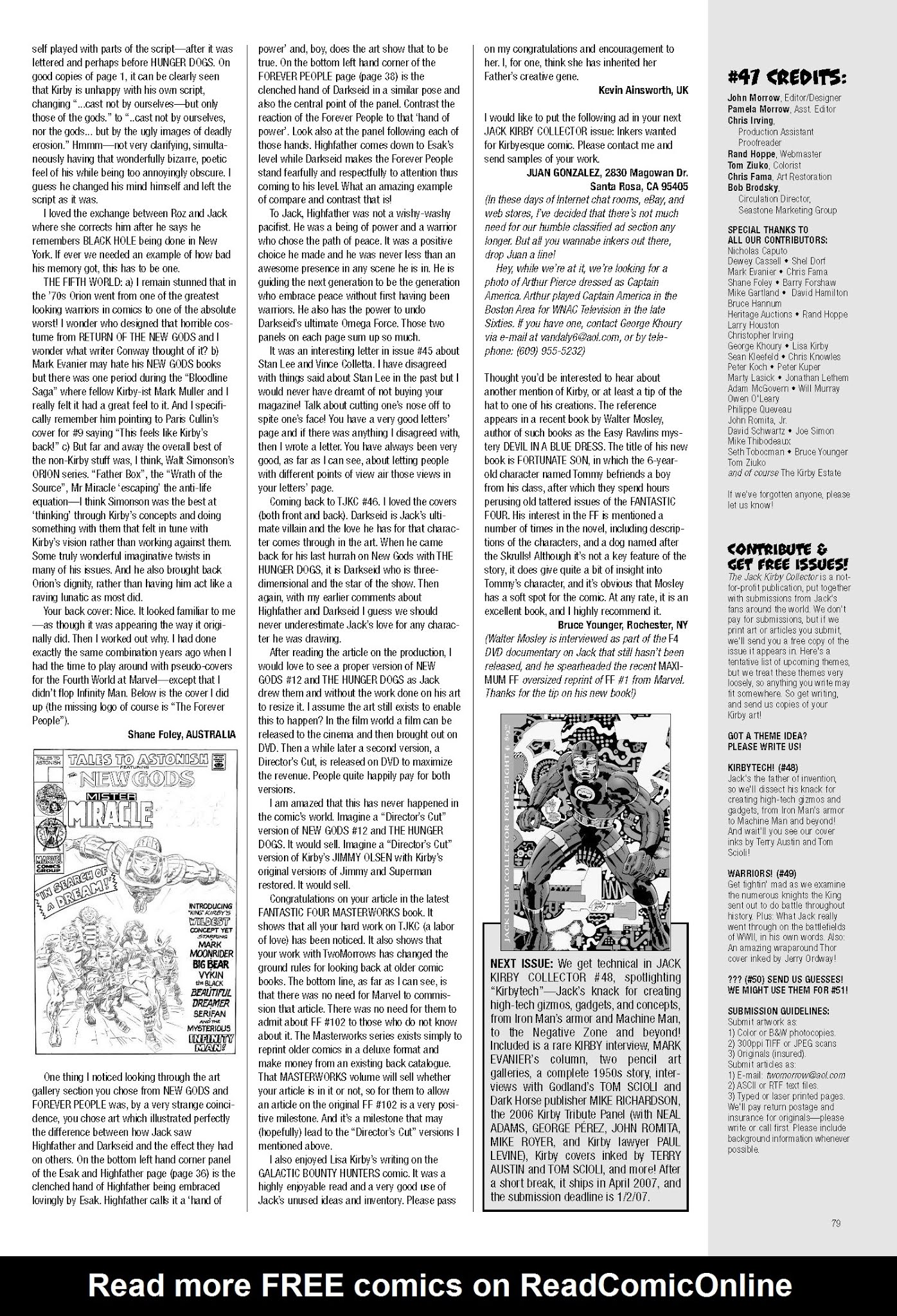 Read online The Jack Kirby Collector comic -  Issue #47 - 80