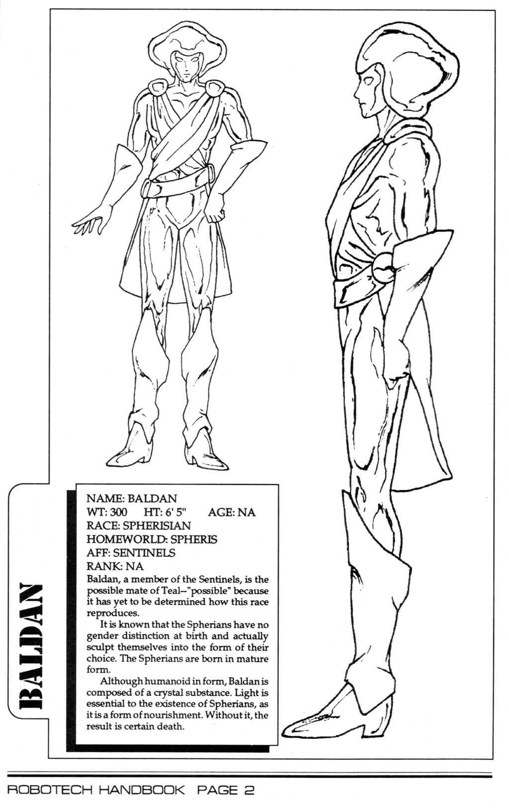 Read online Robotech II: The Sentinels comic -  Issue # _Handbook 1 - 4