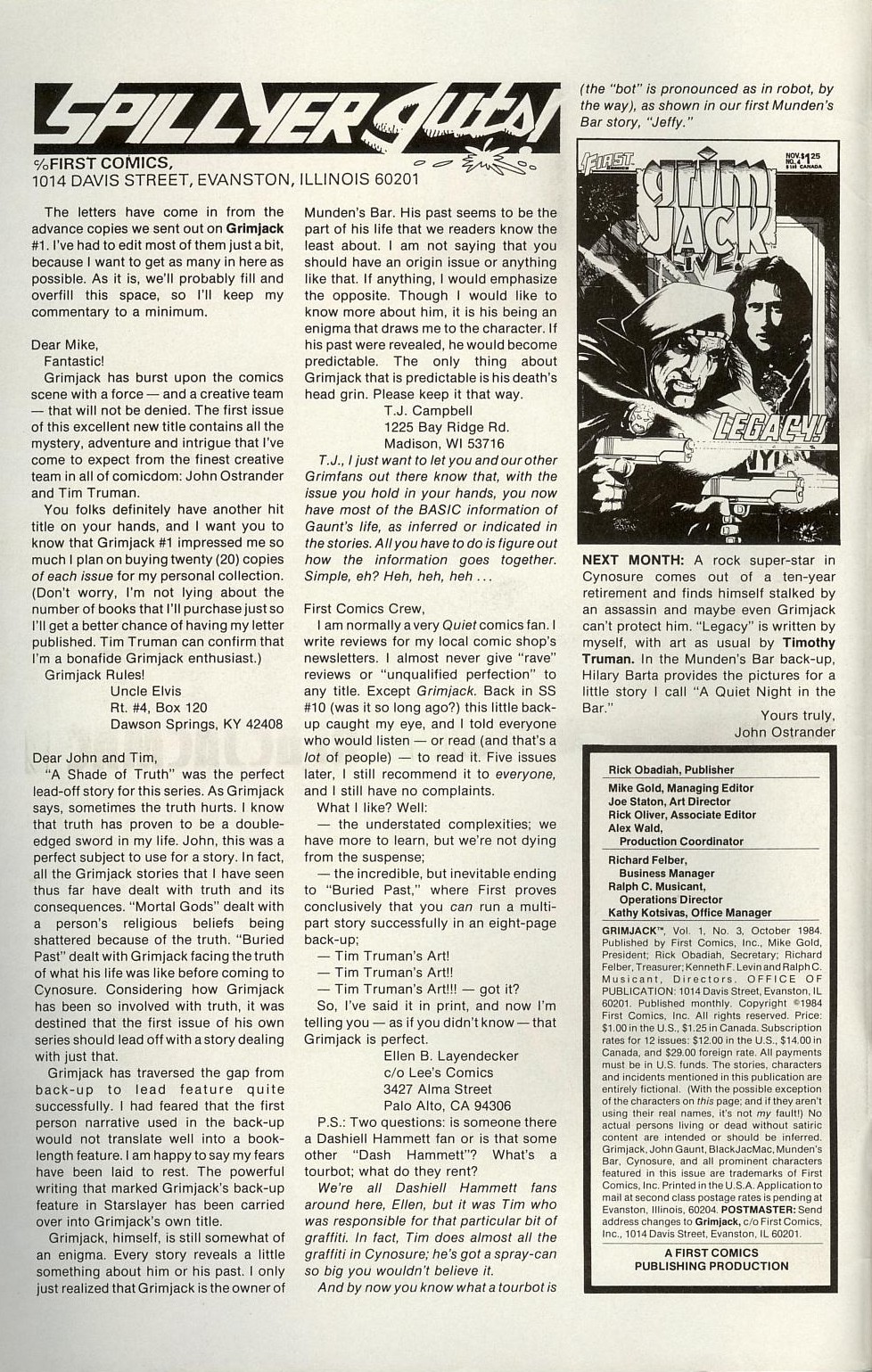 Read online Grimjack comic -  Issue #3 - 2