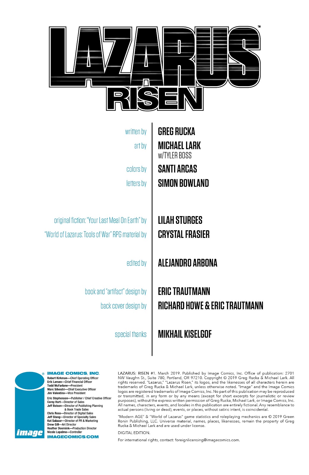 Lazarus: Risen issue 1 - Page 3