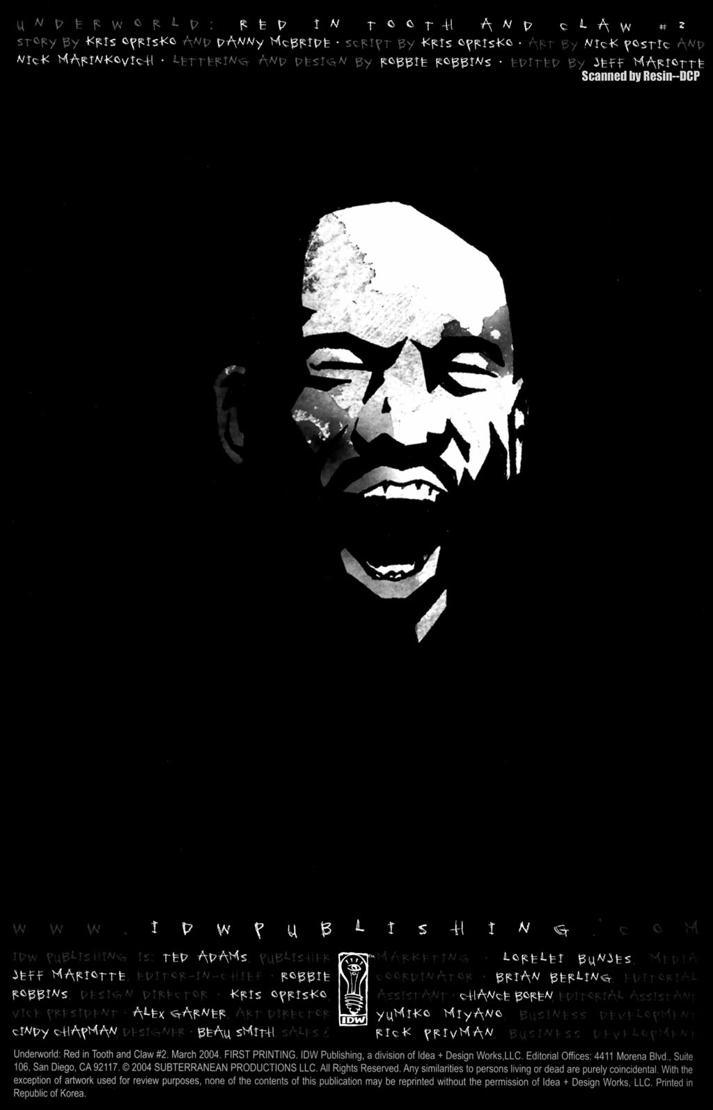 Read online Underworld: Red In Tooth And Claw comic -  Issue #2 - 2