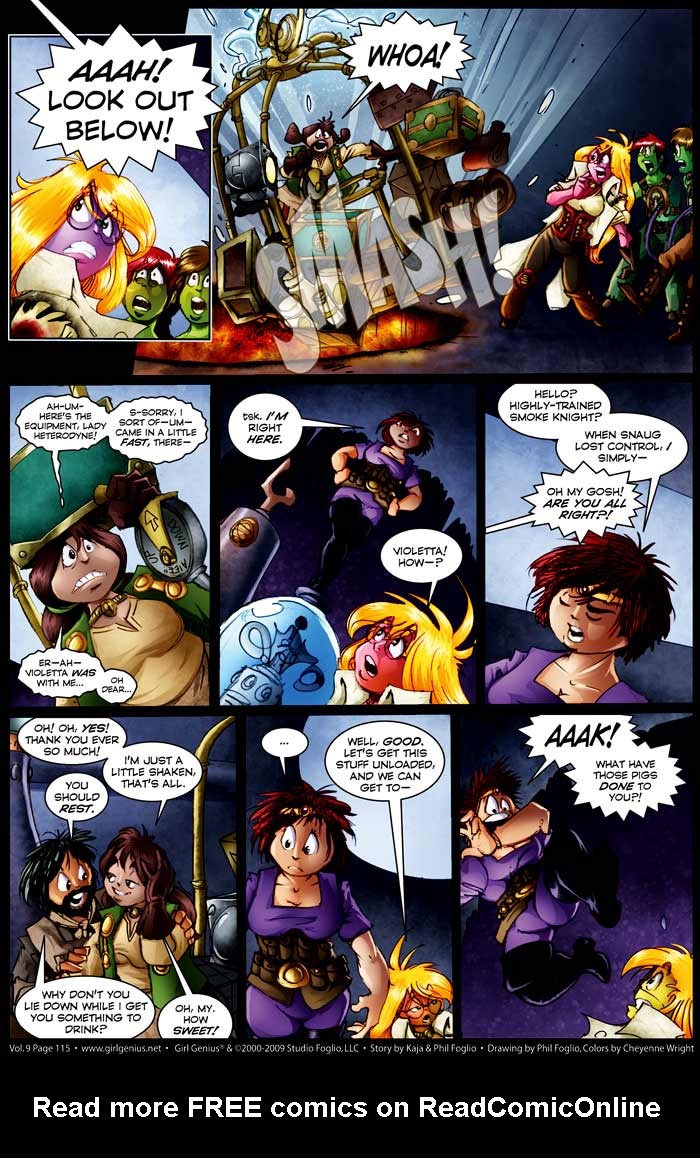 Read online Girl Genius (2002) comic -  Issue #9 - 116