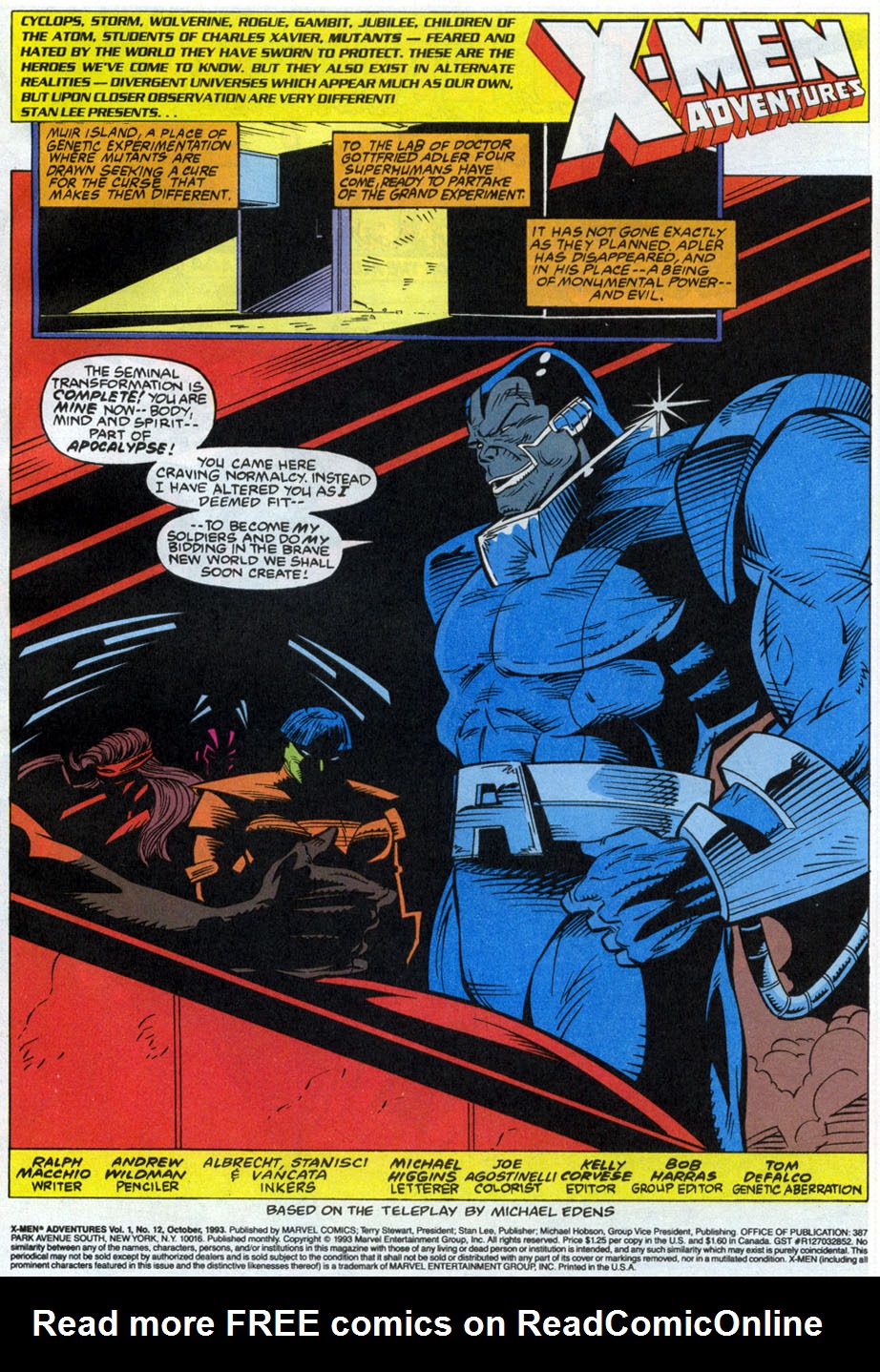 Read online X-Men Adventures (1992) comic -  Issue #12 - 2