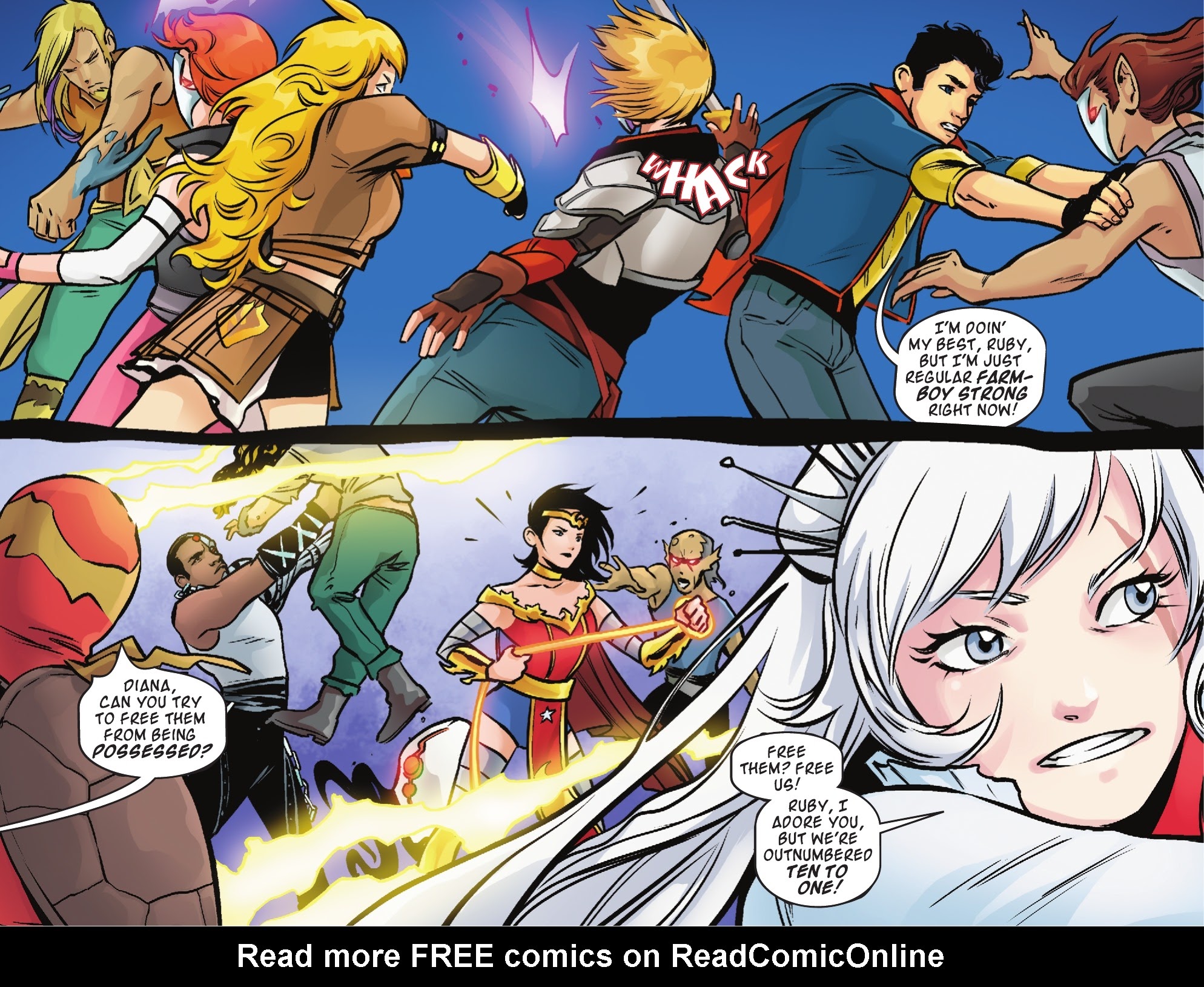 Read online RWBY/Justice League comic -  Issue #8 - 8
