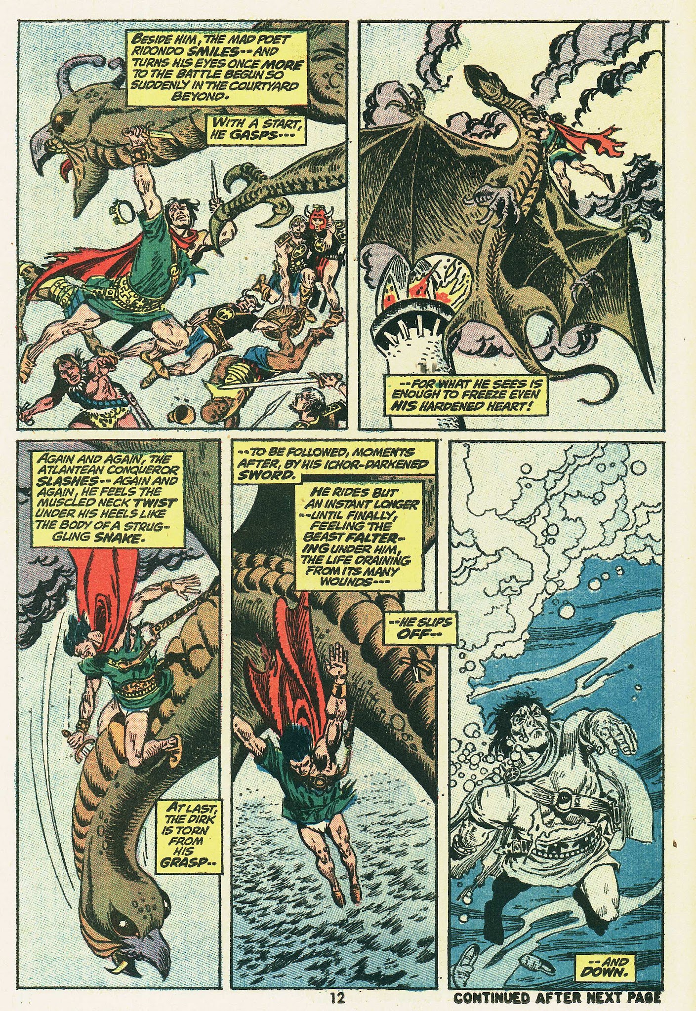 Read online Kull, the Conqueror (1971) comic -  Issue #5 - 10