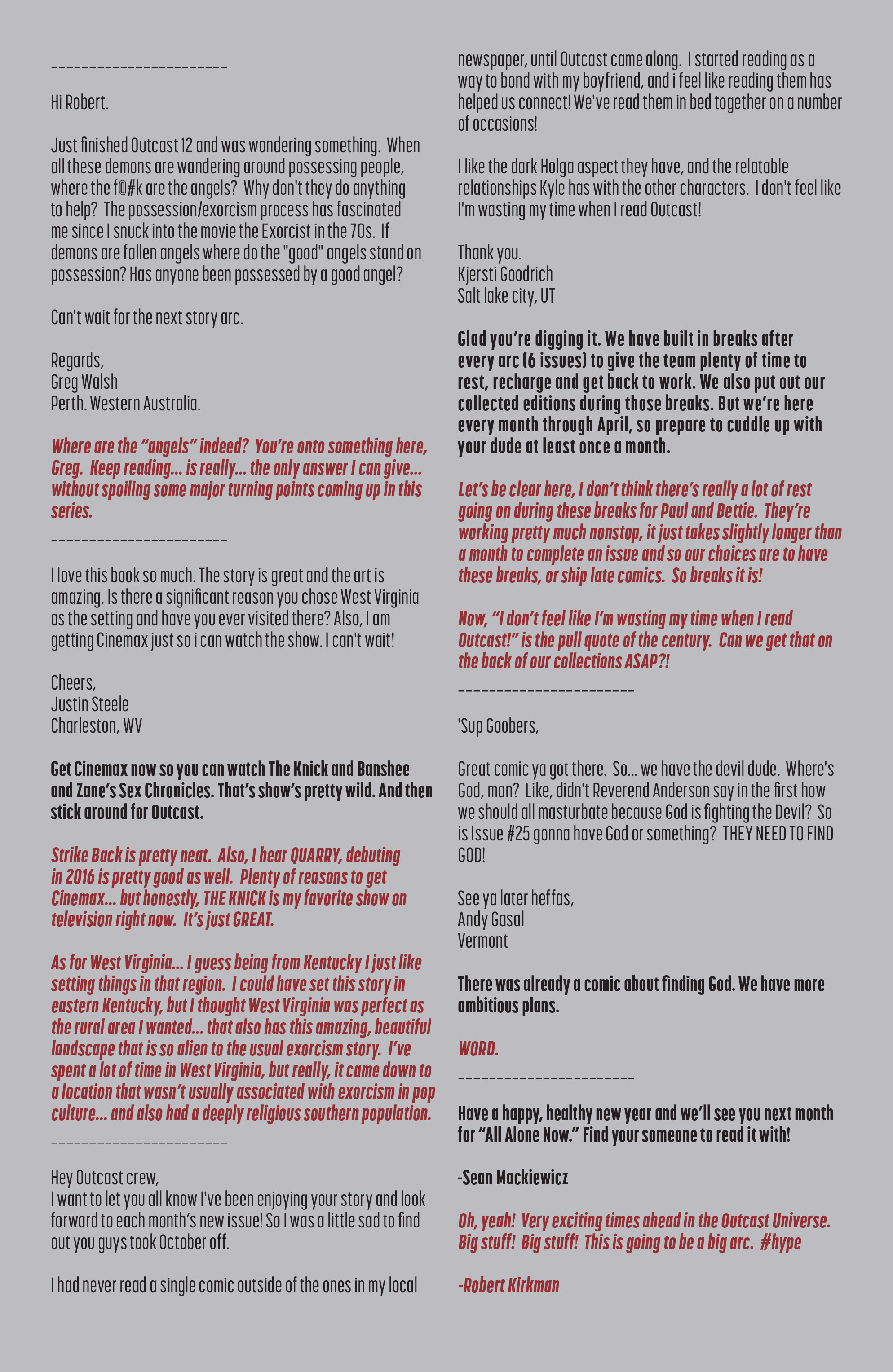 Read online Outcast by Kirkman & Azaceta comic -  Issue #14 - 22