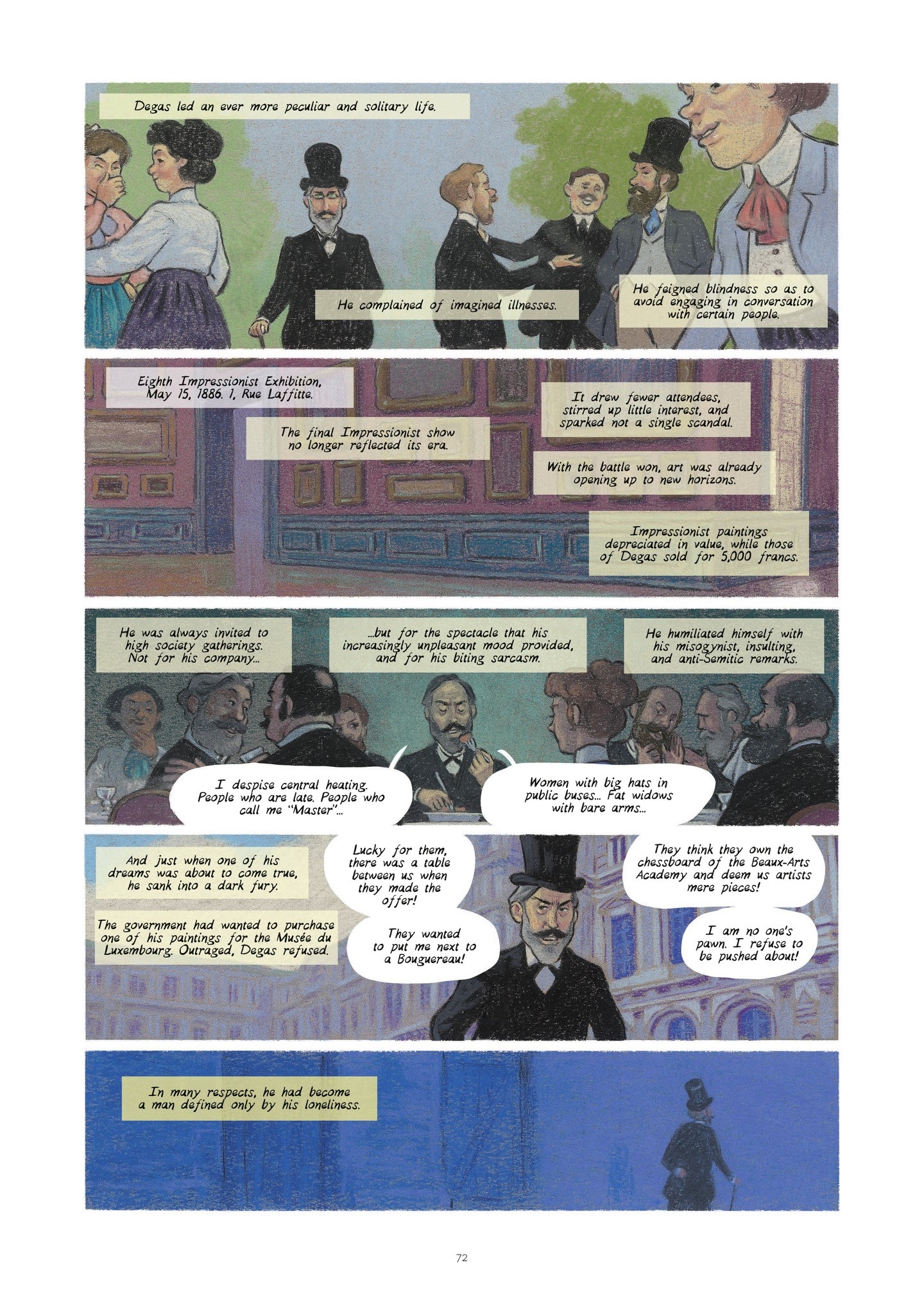 Read online Degas and Cassatt: The Dance of Solitude comic -  Issue # TPB - 71