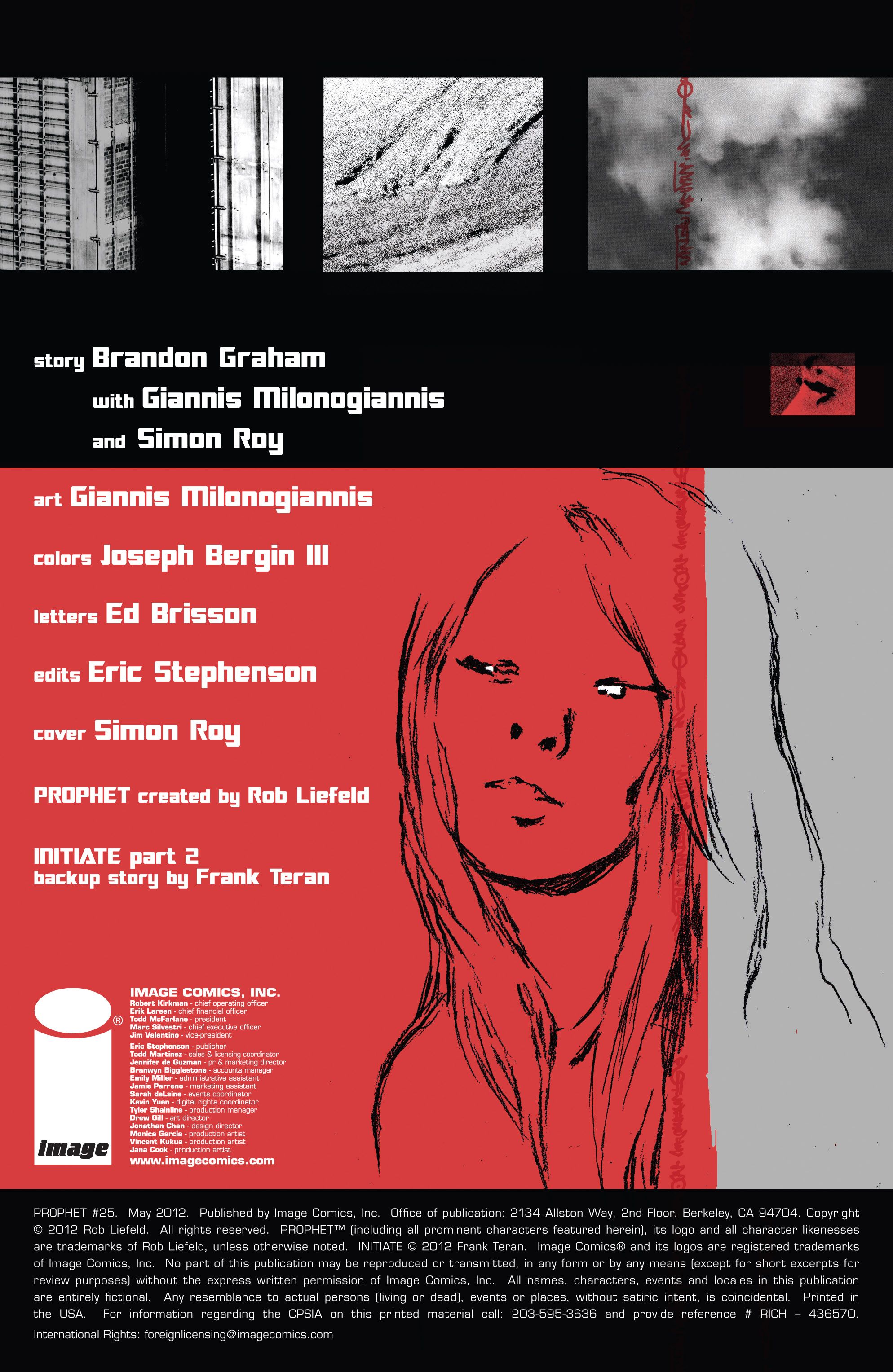 Read online Prophet comic -  Issue #25 - 2