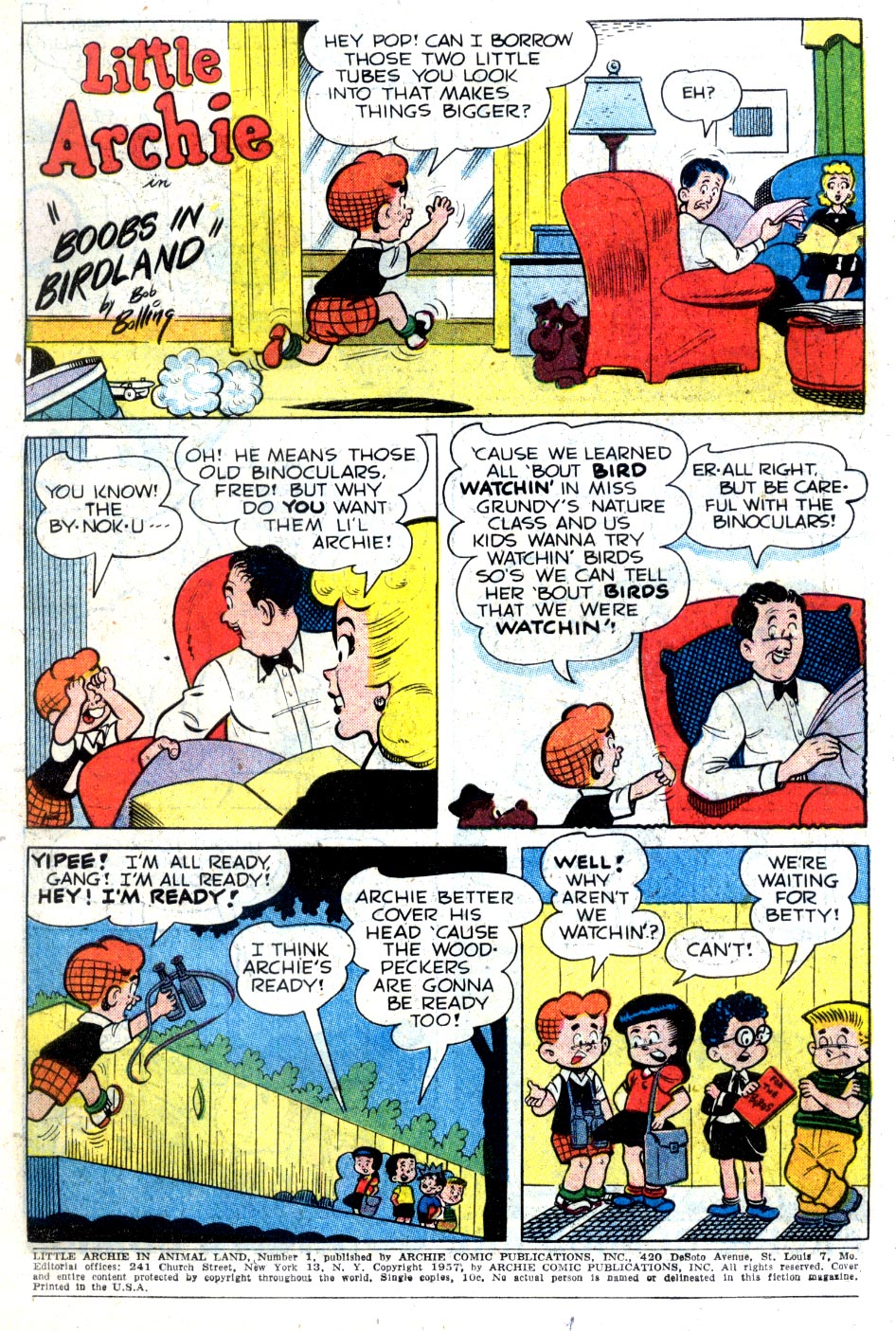 Read online Little Archie In Animal Land comic -  Issue #1 - 3