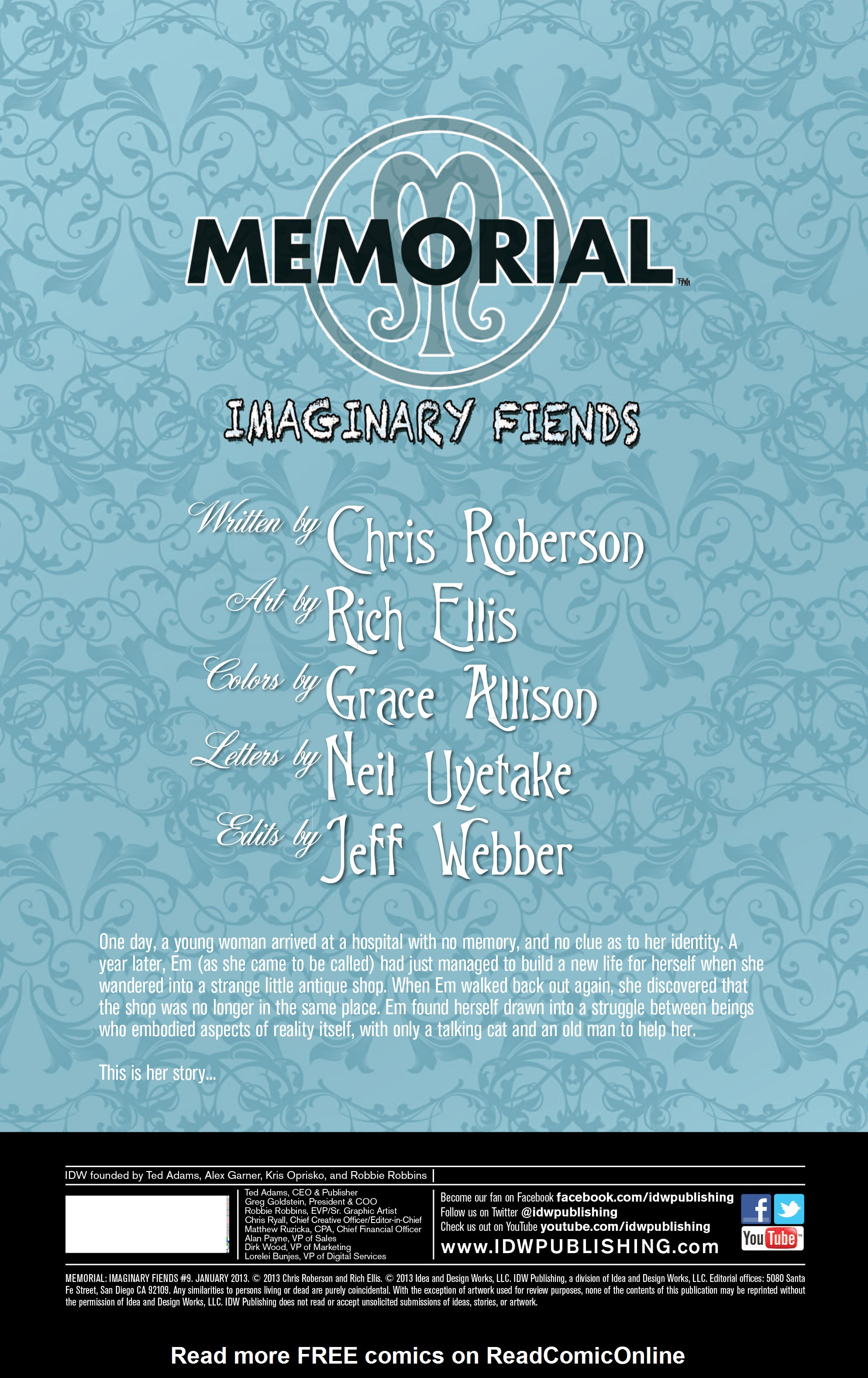 Read online Memorial: Imaginary Fiends comic -  Issue #9 - 2
