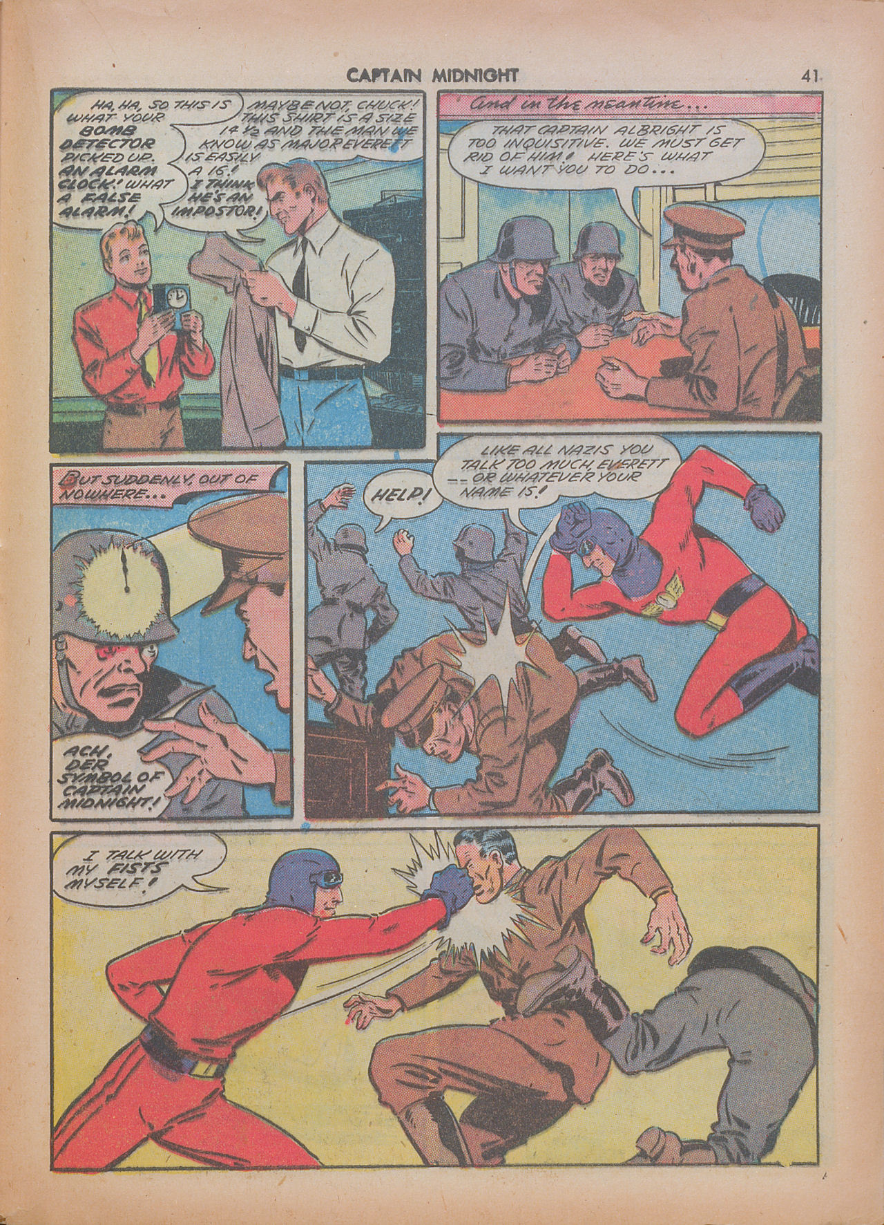 Read online Captain Midnight (1942) comic -  Issue #7 - 41