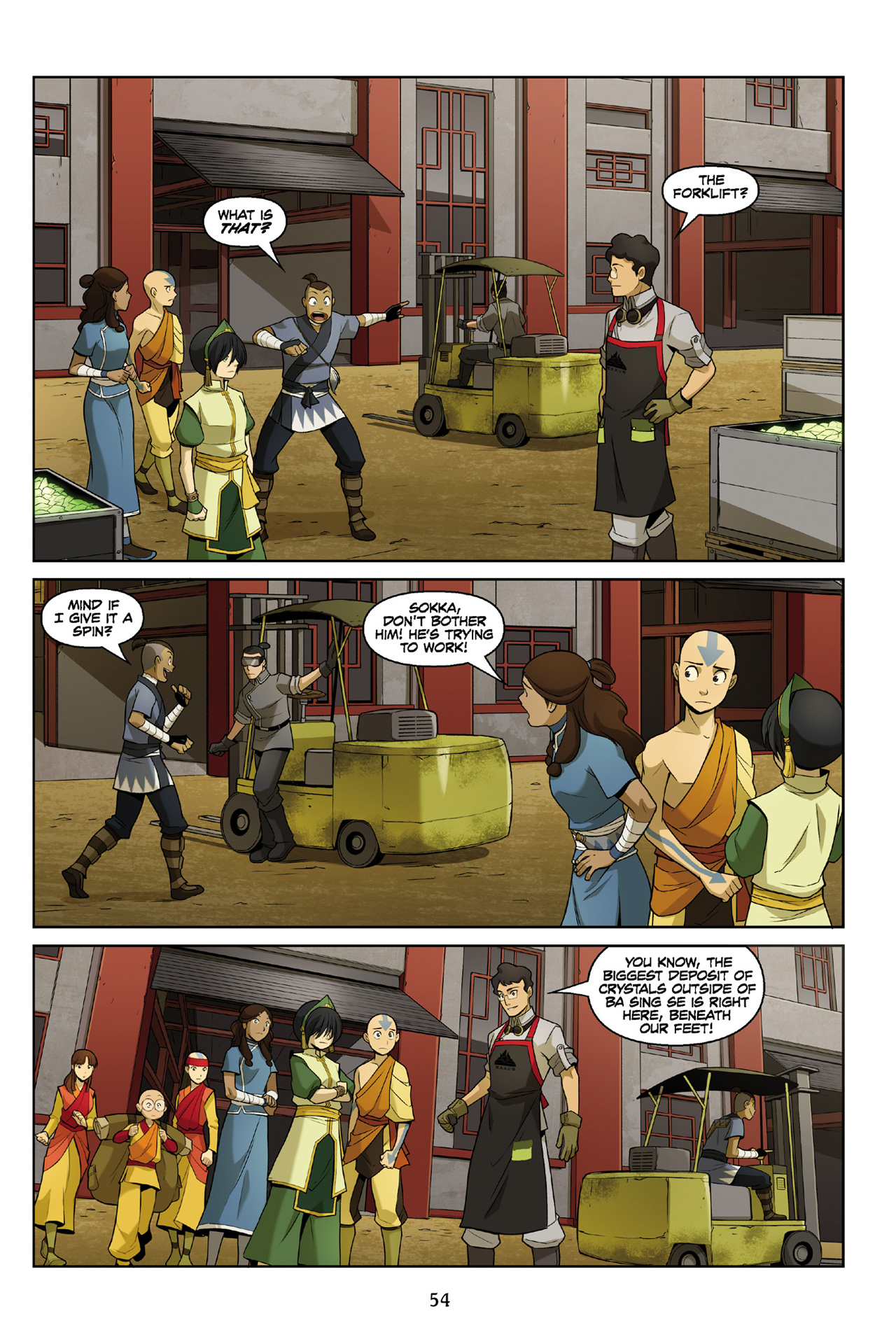 Read online Nickelodeon Avatar: The Last Airbender - The Rift comic -  Issue # Part 1 - 54