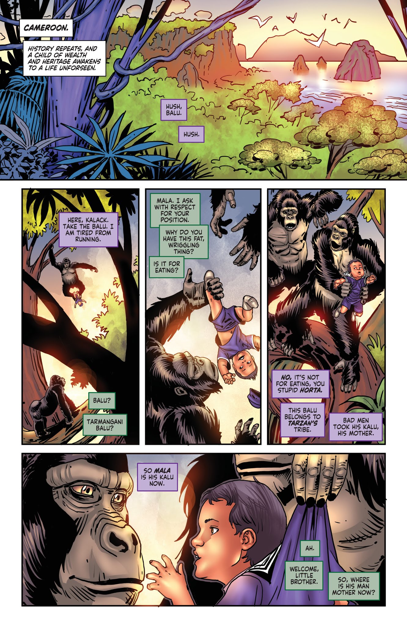 Read online Red Sonja/Tarzan comic -  Issue #4 - 6