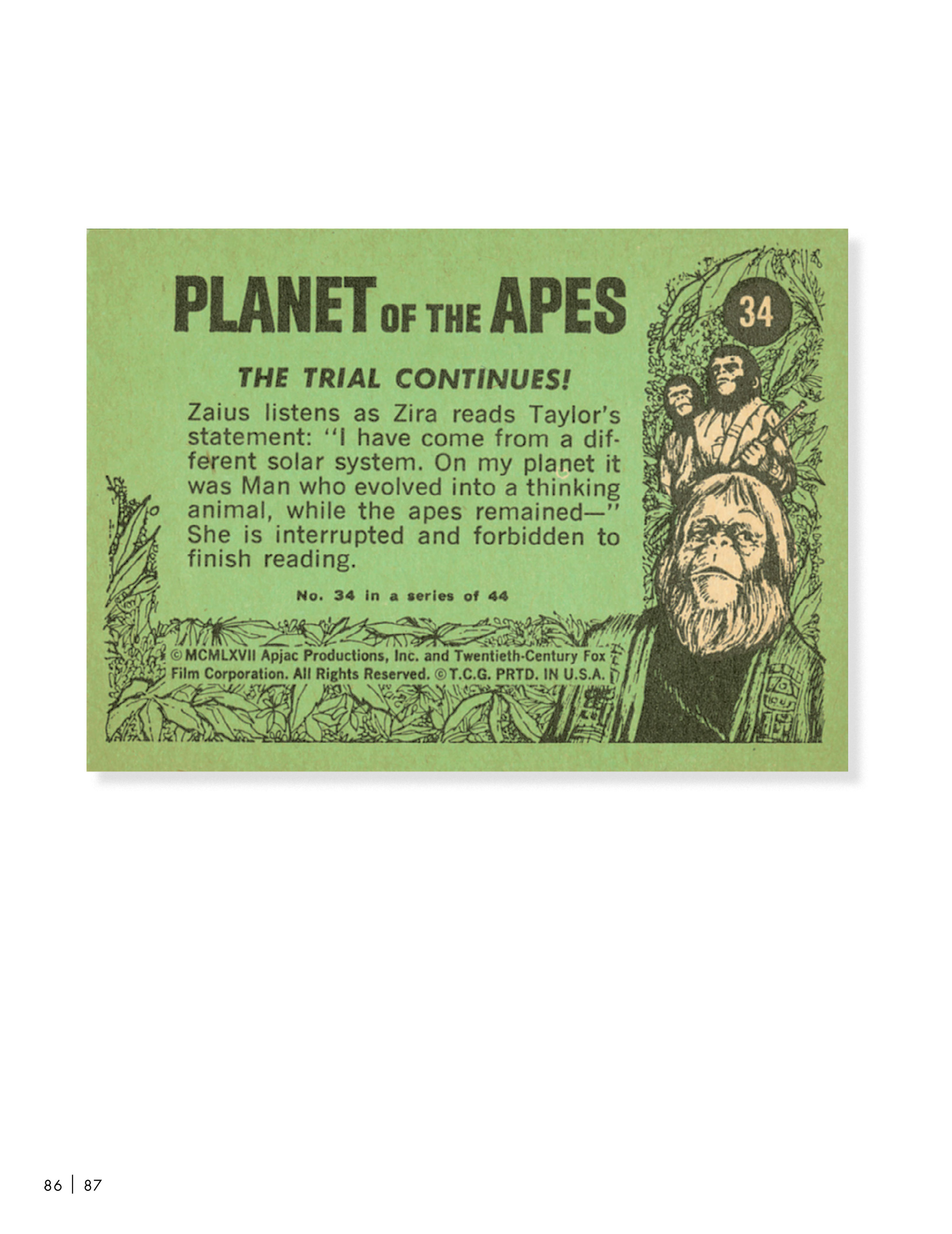 Read online Planet of the Apes: The Original Topps Trading Card Series comic -  Issue # TPB (Part 1) - 91
