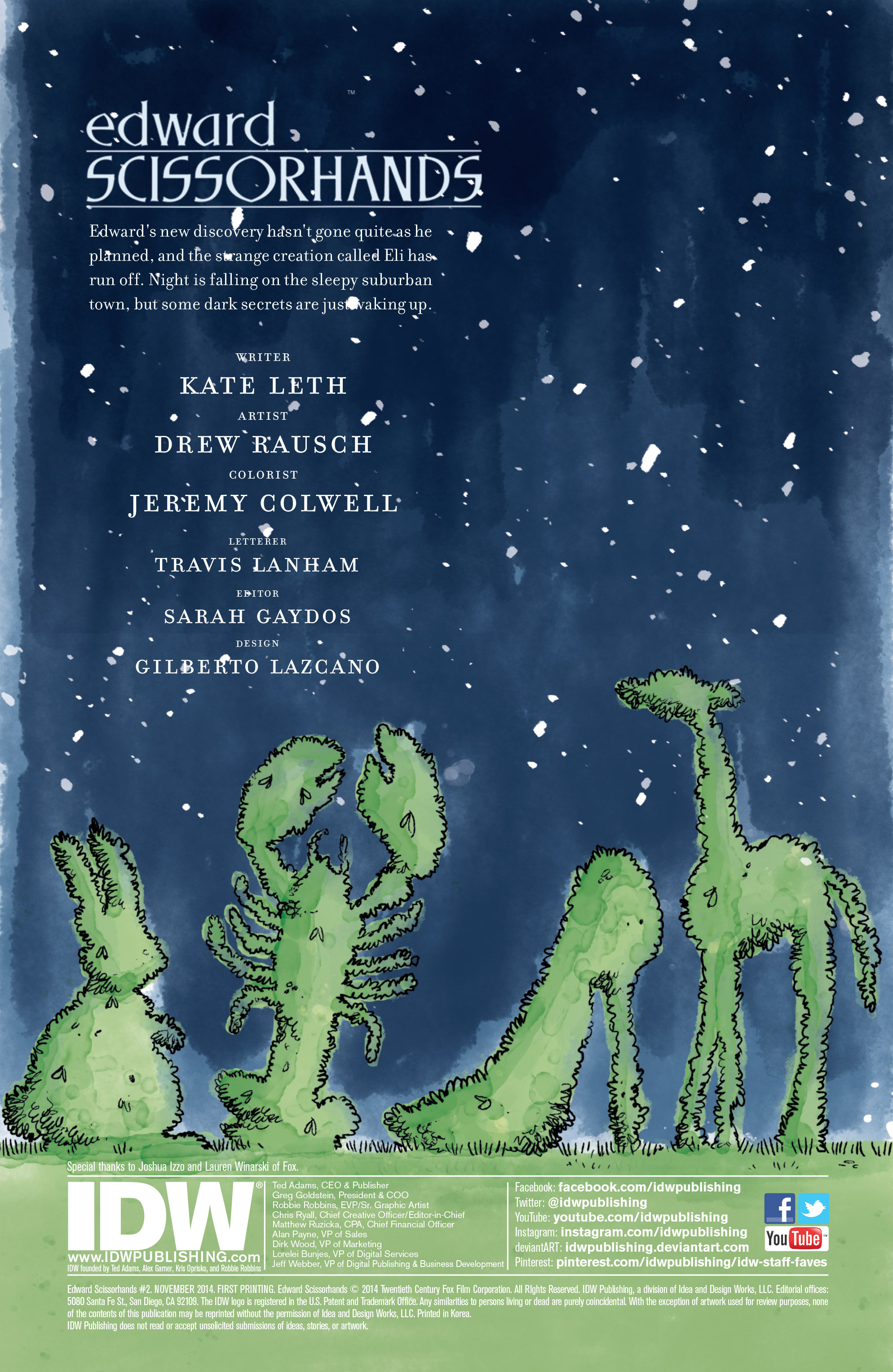 Read online Edward Scissorhands comic -  Issue #2 - 2