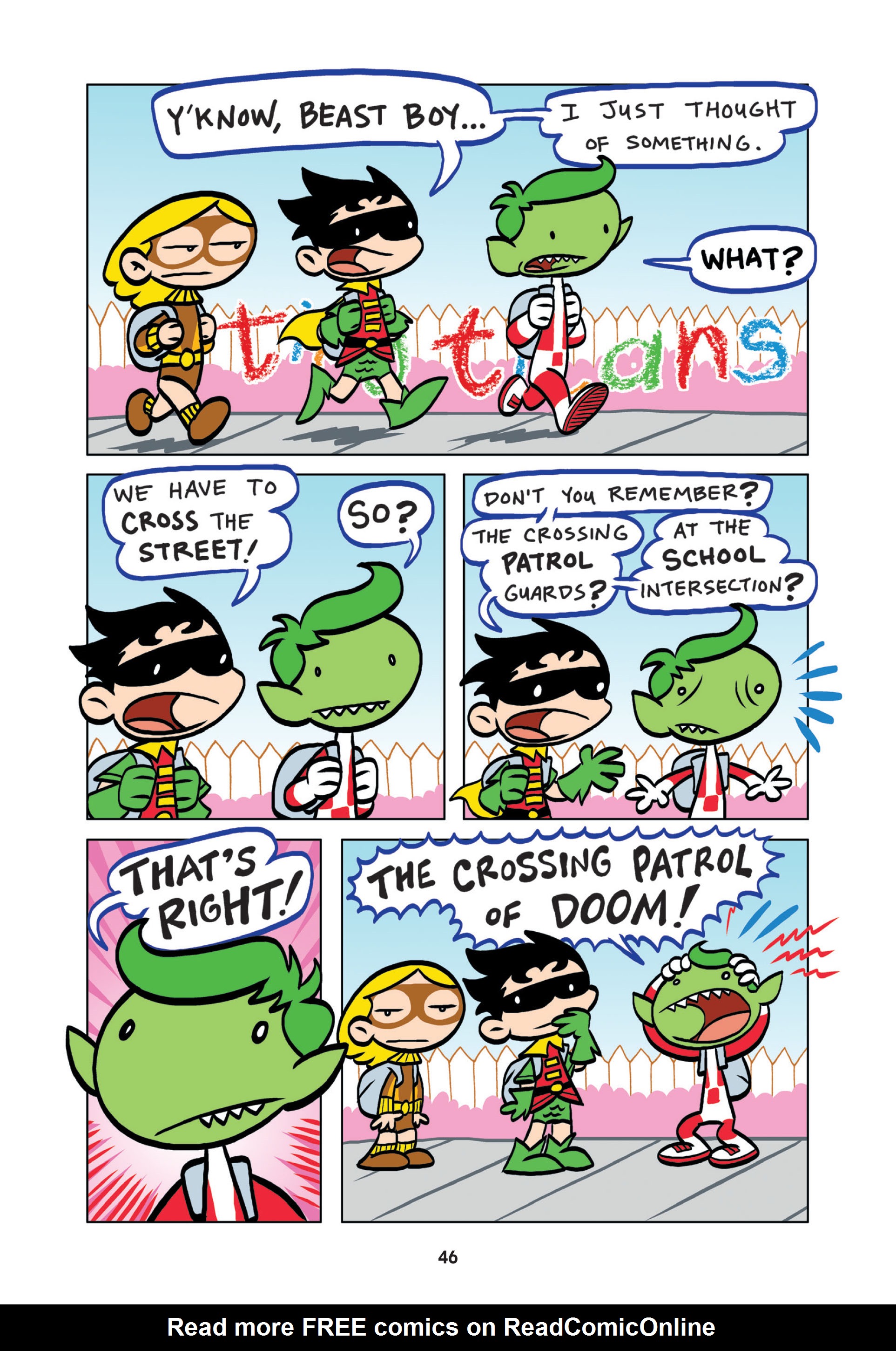 Read online Tiny Titans: Beast Boy & Raven comic -  Issue # TPB - 46