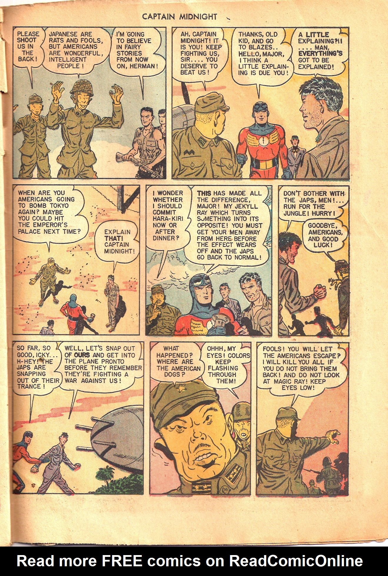 Read online Captain Midnight (1942) comic -  Issue #45 - 47