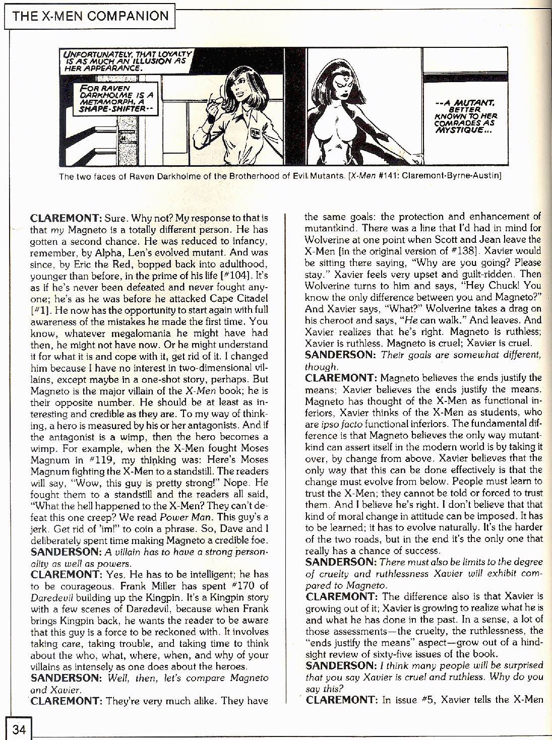 Read online The X-Men Companion comic -  Issue #2 - 34
