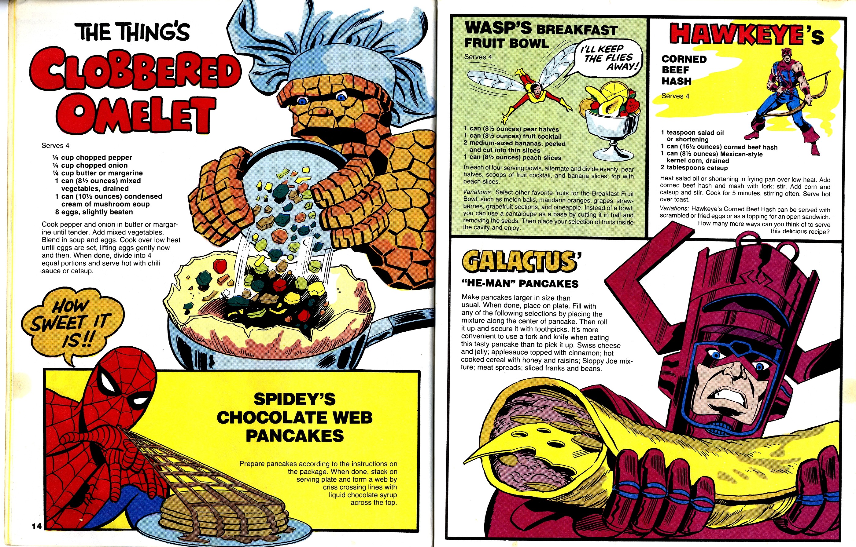 Read online The Mighty Marvel Superheroes' Cookbook comic -  Issue # Full - 9