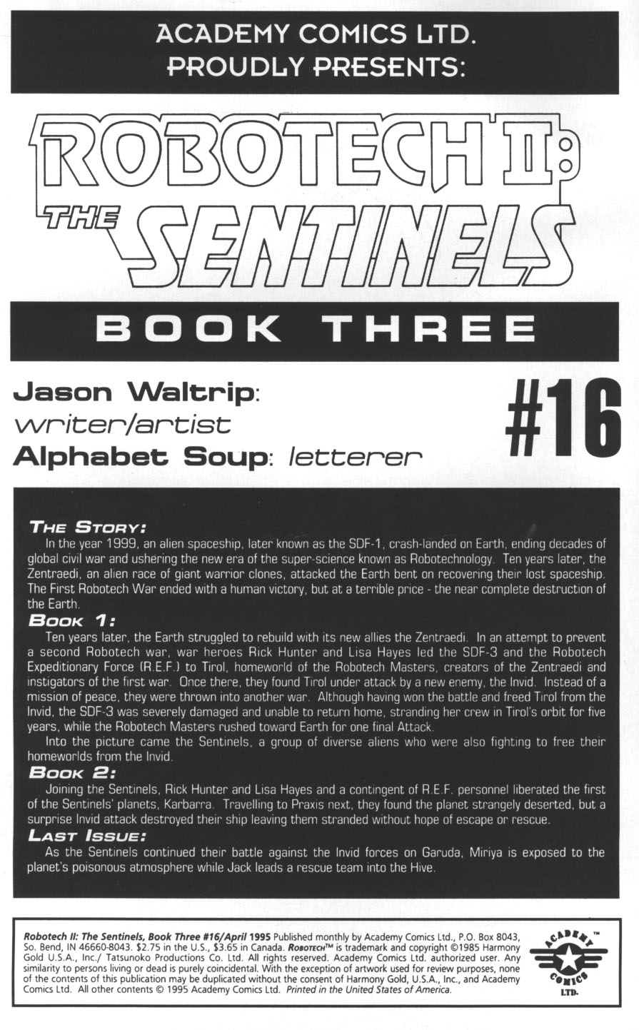 <{ $series->title }} issue Robotech II: The Sentinels Book 3 Issue #16 - Page 2